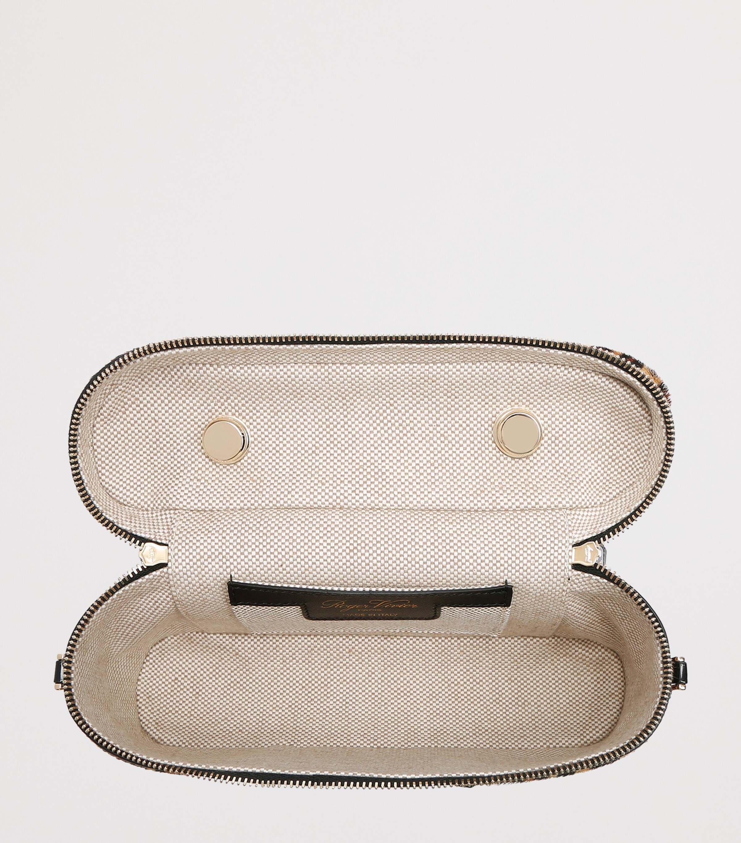 Mini Calf Hair Vanity Belle Vivier Top-Handle Bag DK.BRN COM Image 2