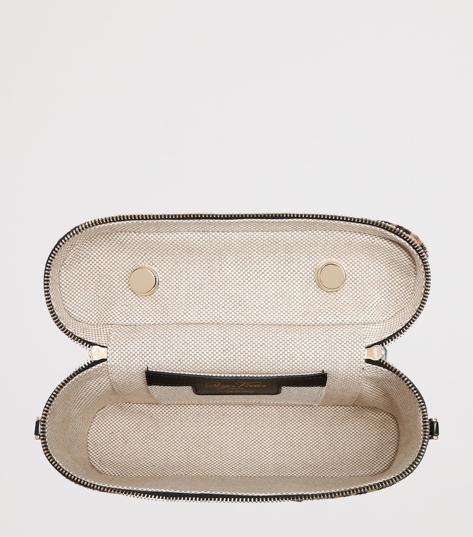 Mini Calf Hair Vanity Belle Vivier Top-Handle Bag DK.BRN COM Image 2