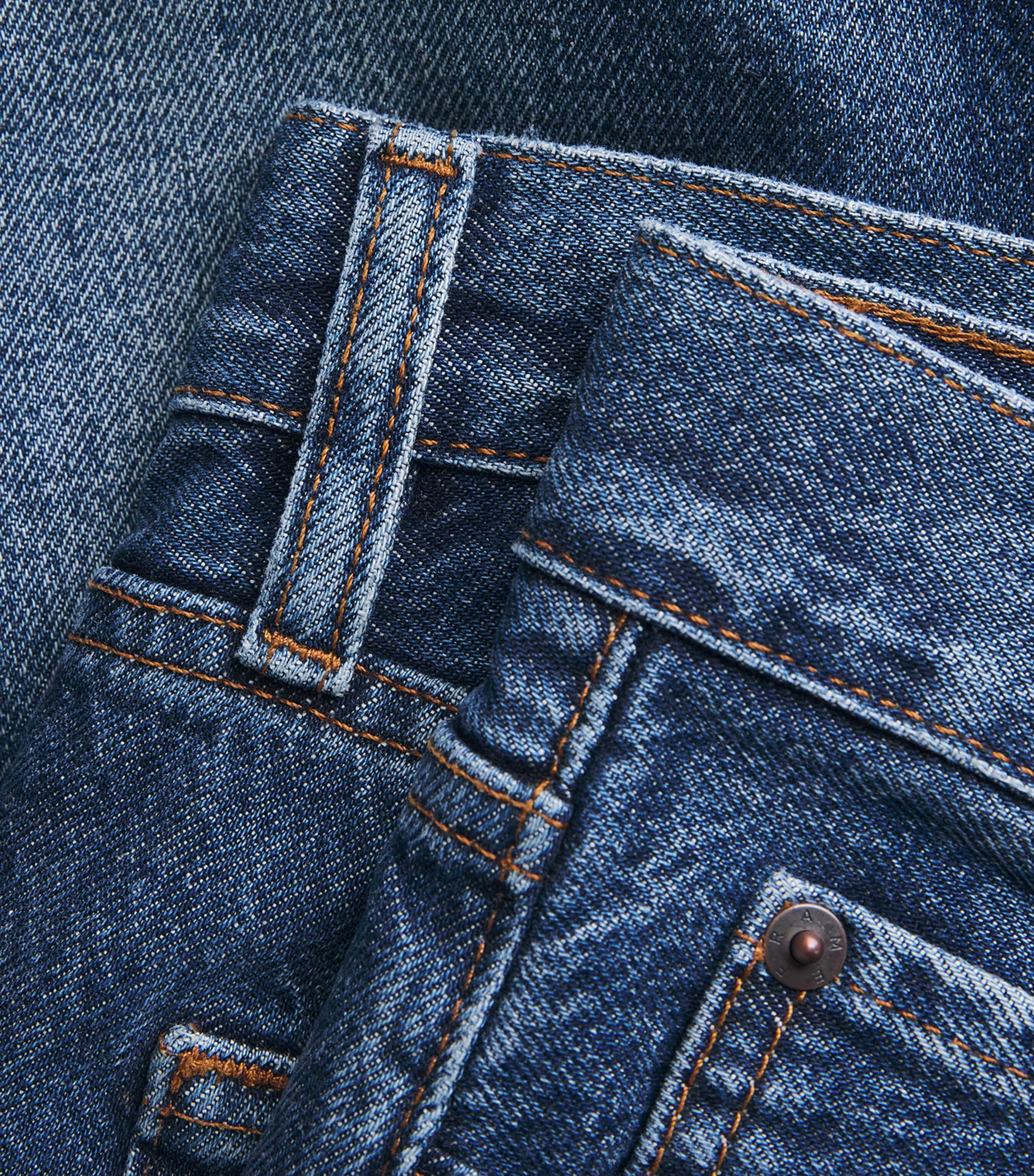 FRAME Womens The Hang Straight Jeans Sail Image 6