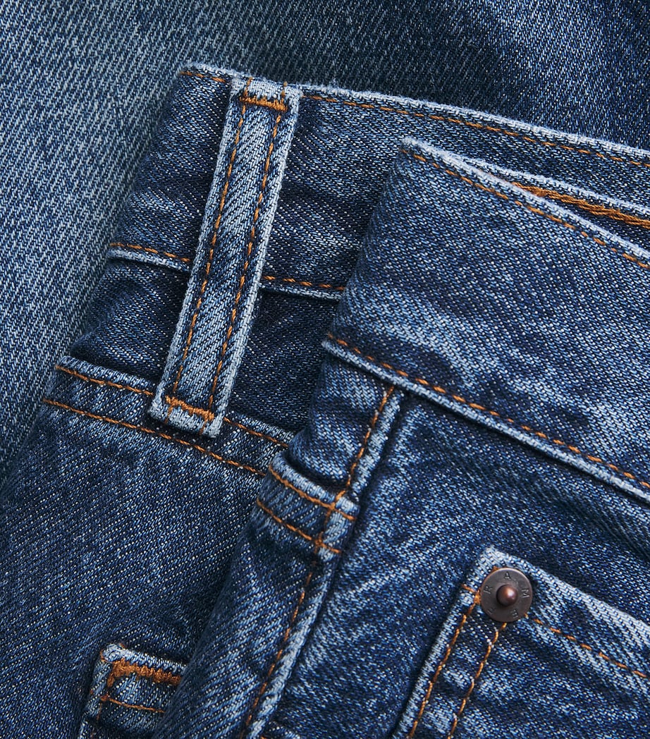 FRAME Womens The Hang Straight Jeans Sail Image 6