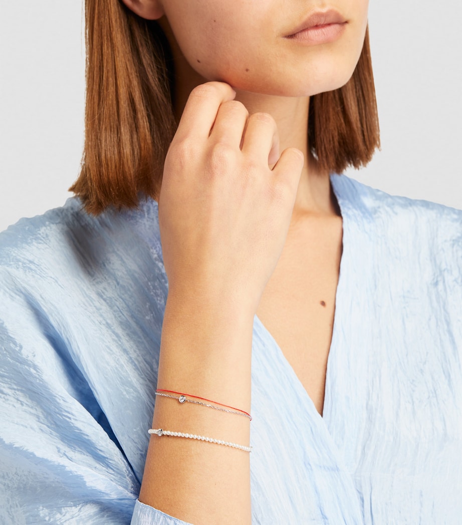 White Gold Pure Duo Bracelet RED Image 4