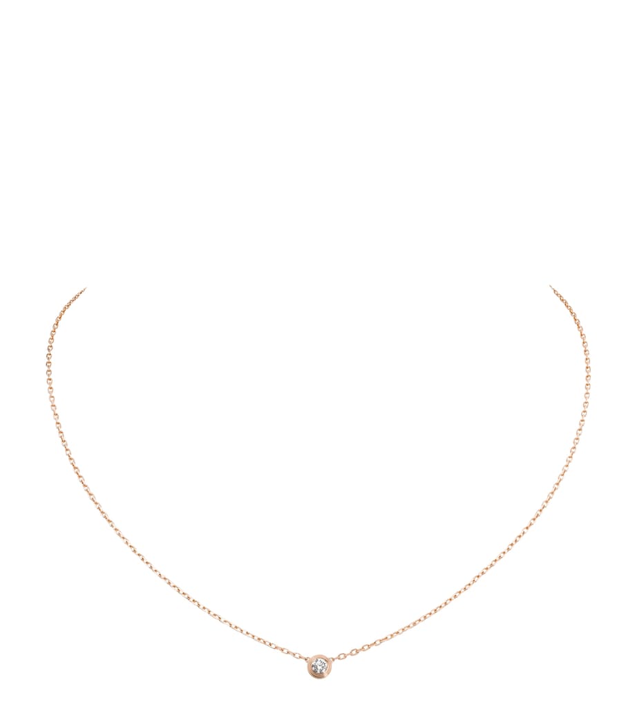 Small Rose Gold and Diamond Cartier d'Amour Necklace ROSE GOLD Image 1