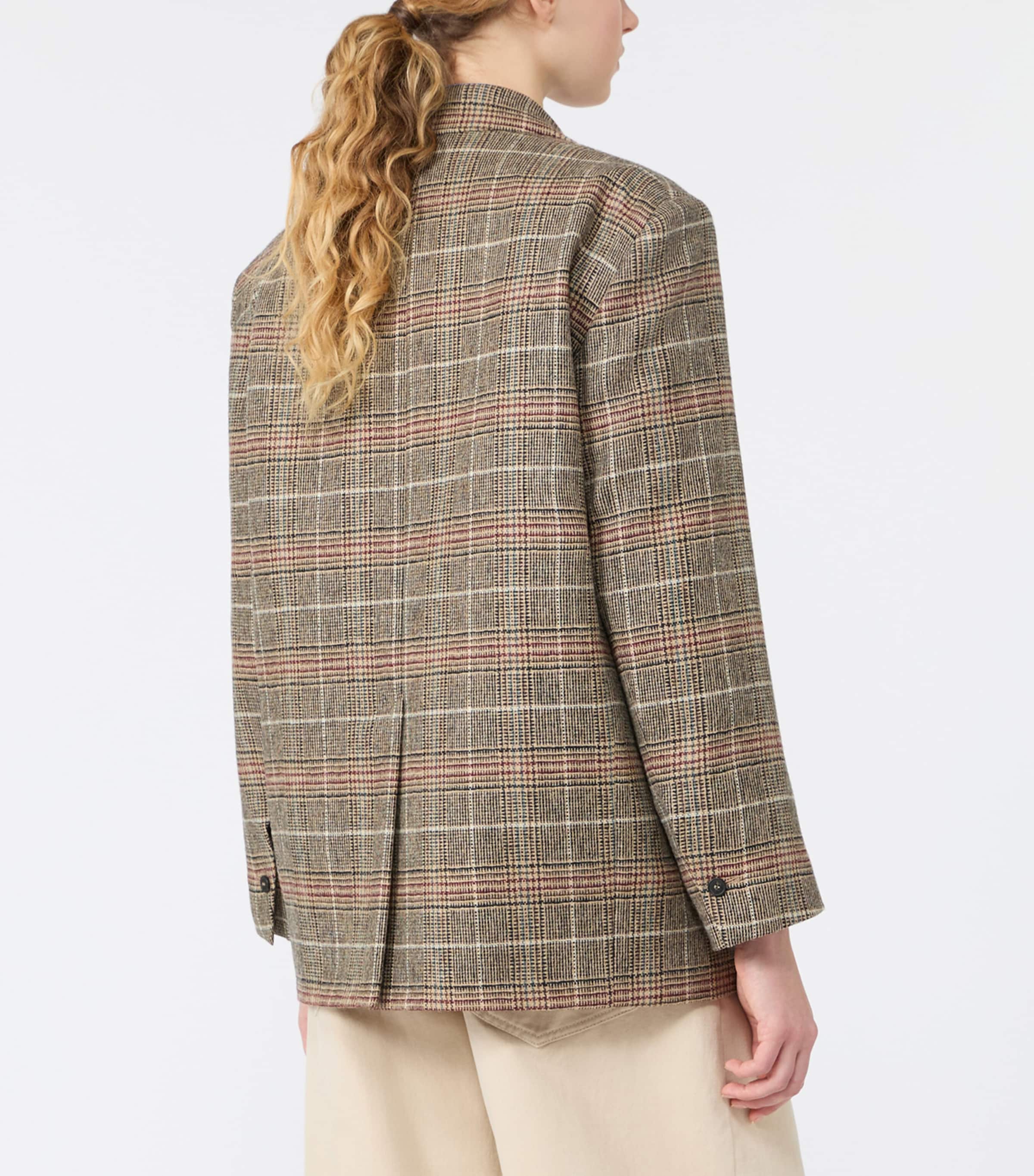 Weekend Max Mara Womens Virgin Wool-Blend Blazer Camel Image 4