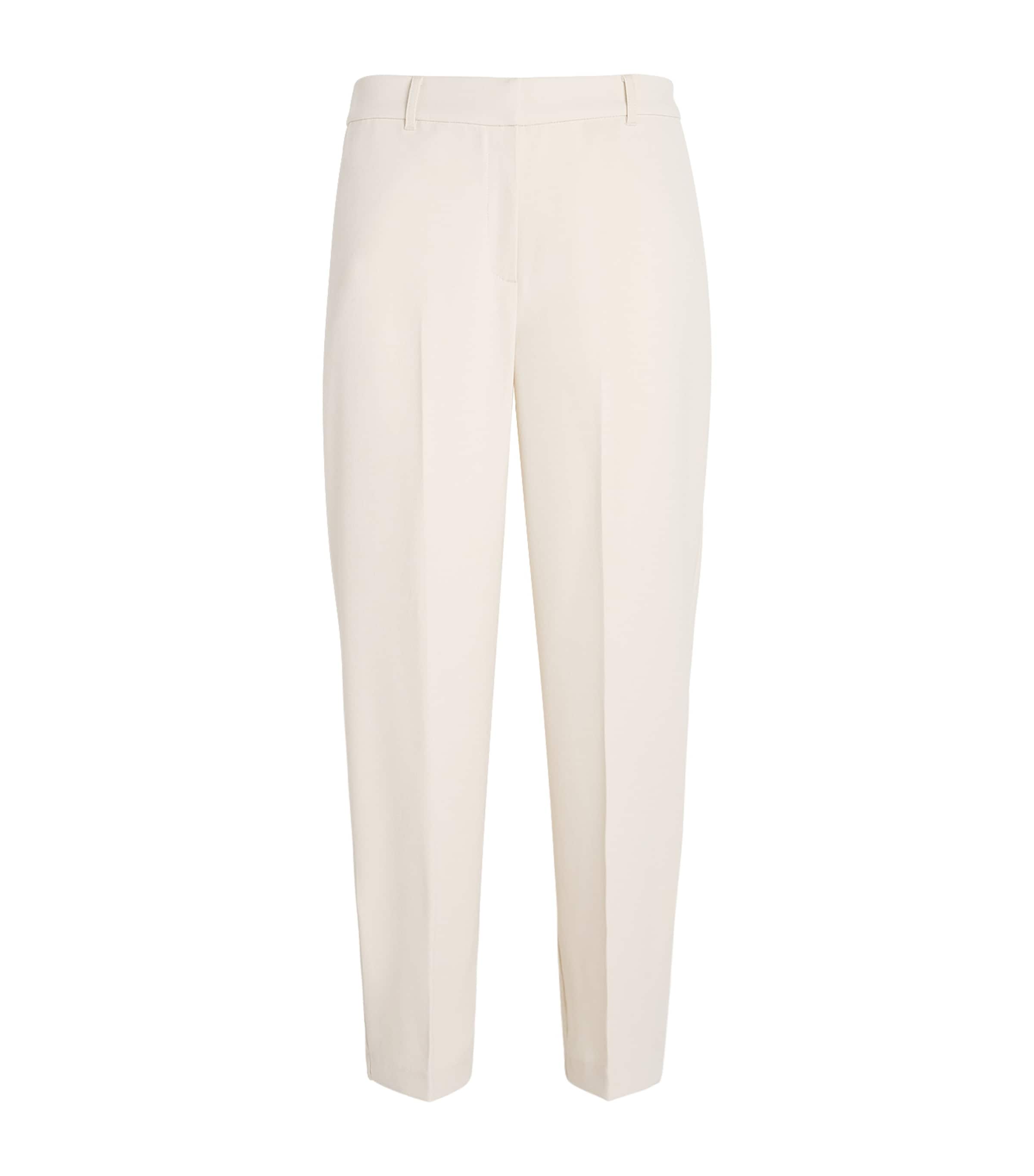 Stylein Womens Crepe Bergio Trousers Ivory Image 1