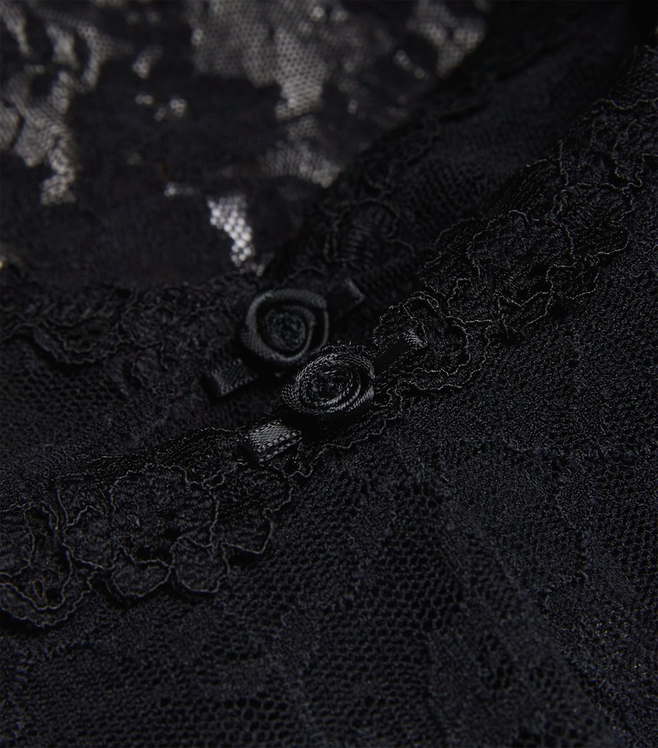 Stretch Lace Triangle Camisole and Shorts Set SOOT Image 4