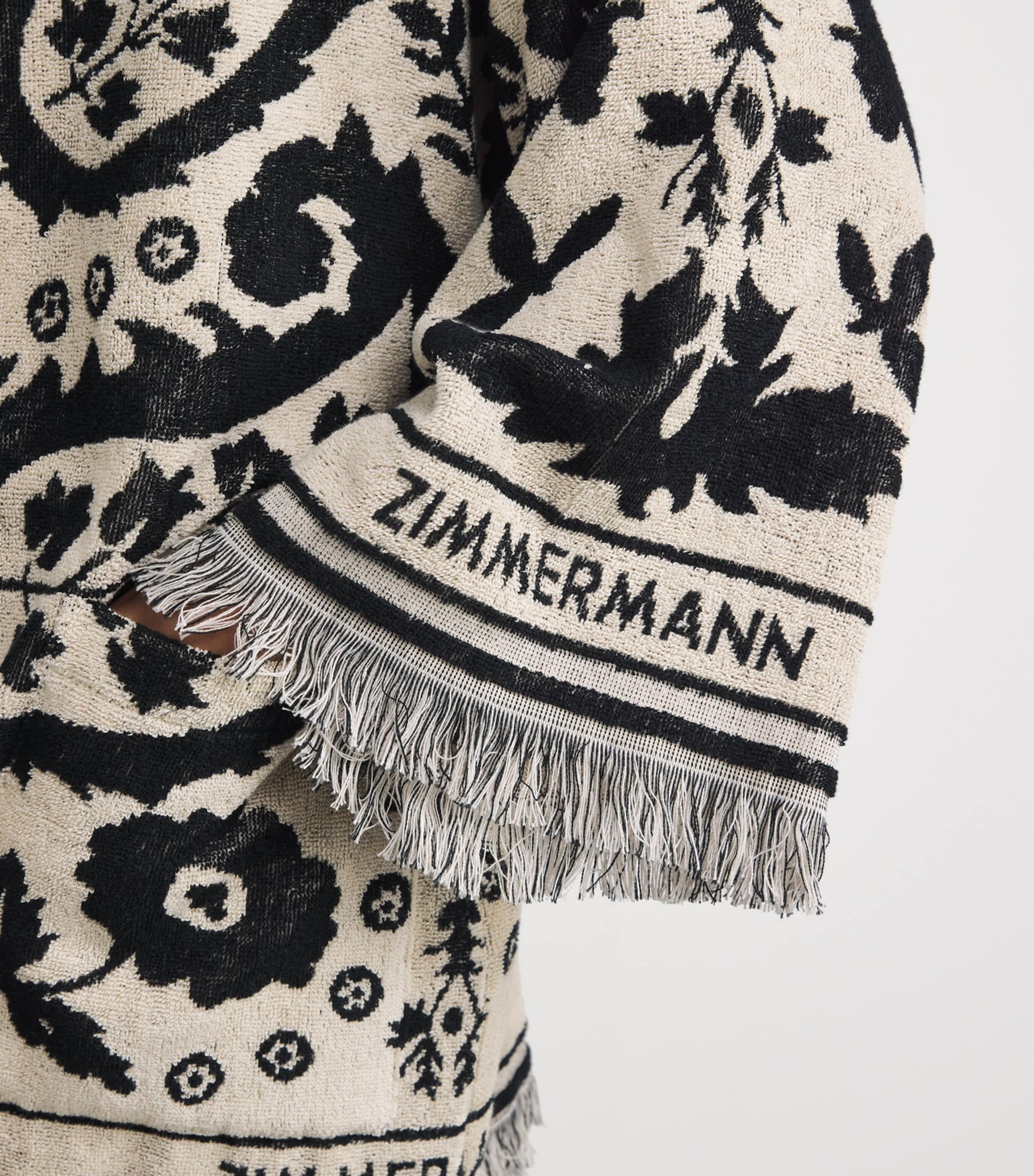 Cotton Wanderlust Robe Kaftan BLACK/CREAMBKCRE Image 5