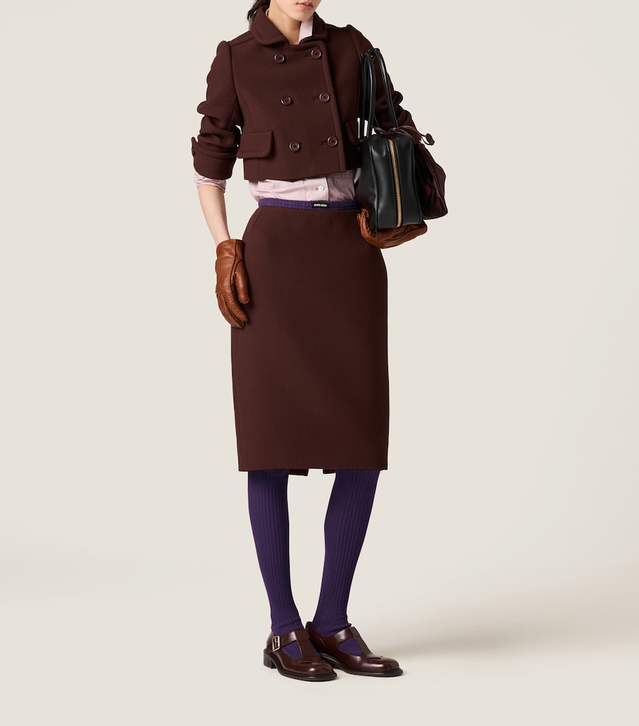 Wool Double-Breasted Jacket F0324 Image 2