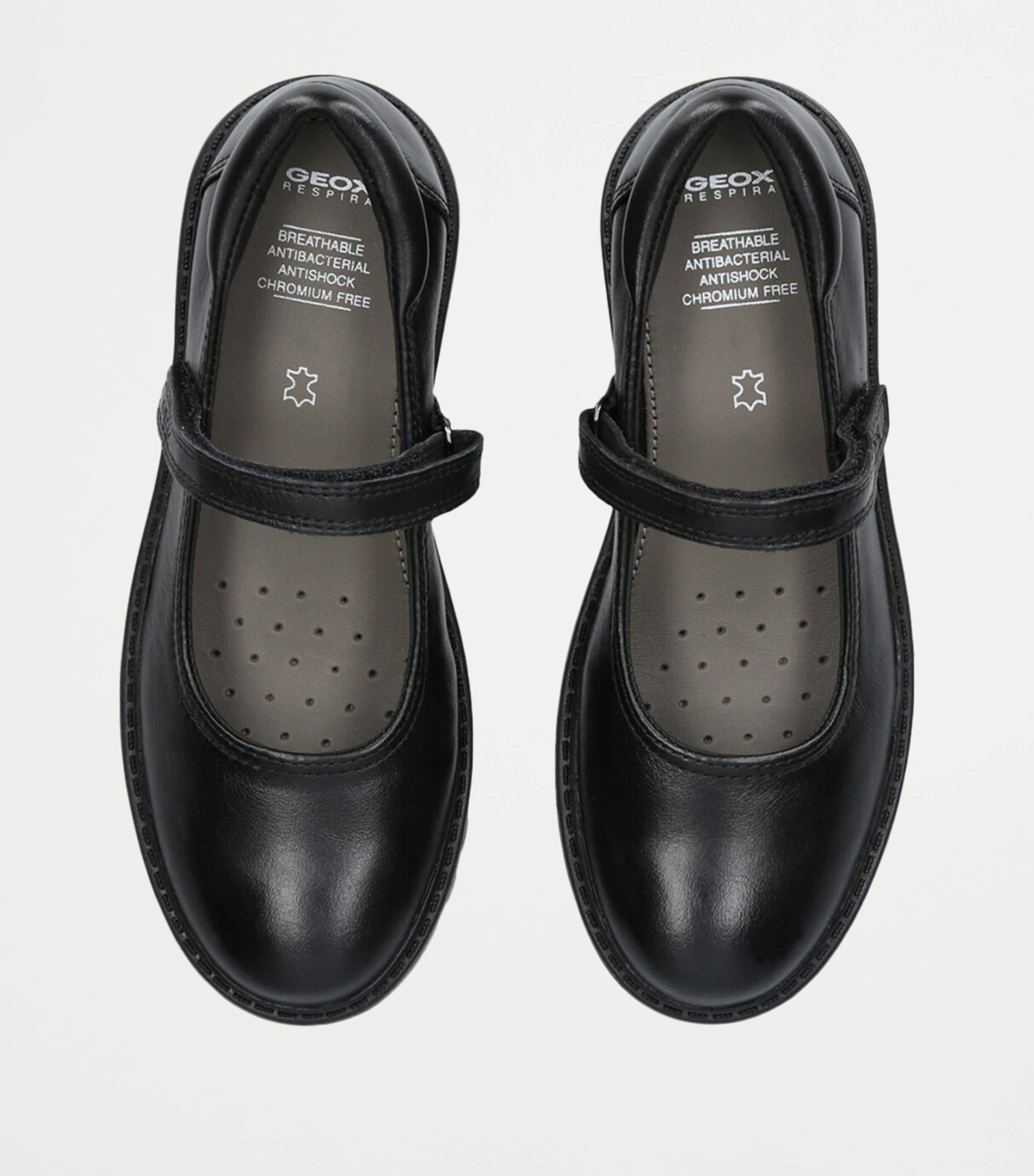 Geox Leather Casey Ballet Flats Black Image 4