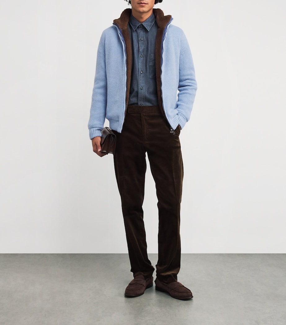 Cashmere-Mink Bomber Jacket A.13 SKY NATURALE Image 2