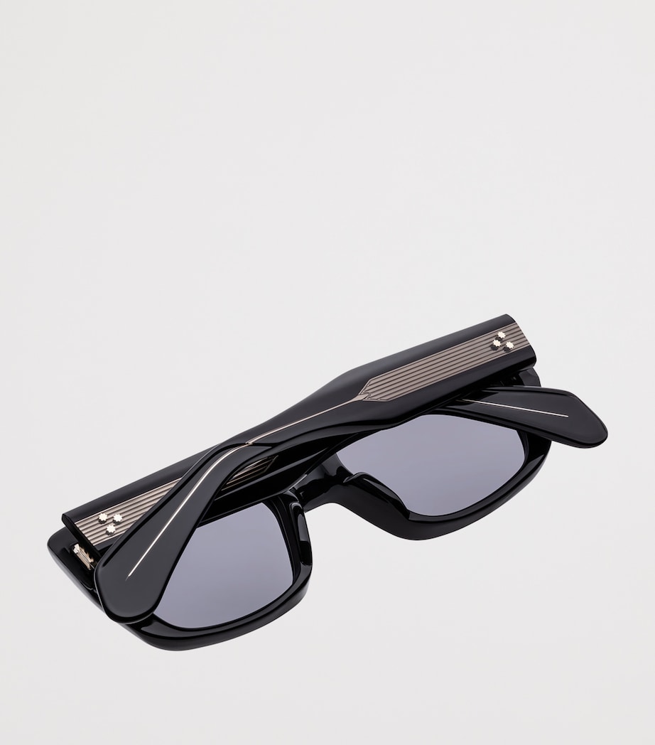 Jacques Marie Mage Corniche Rectangle Sunglasses Raven Image 4