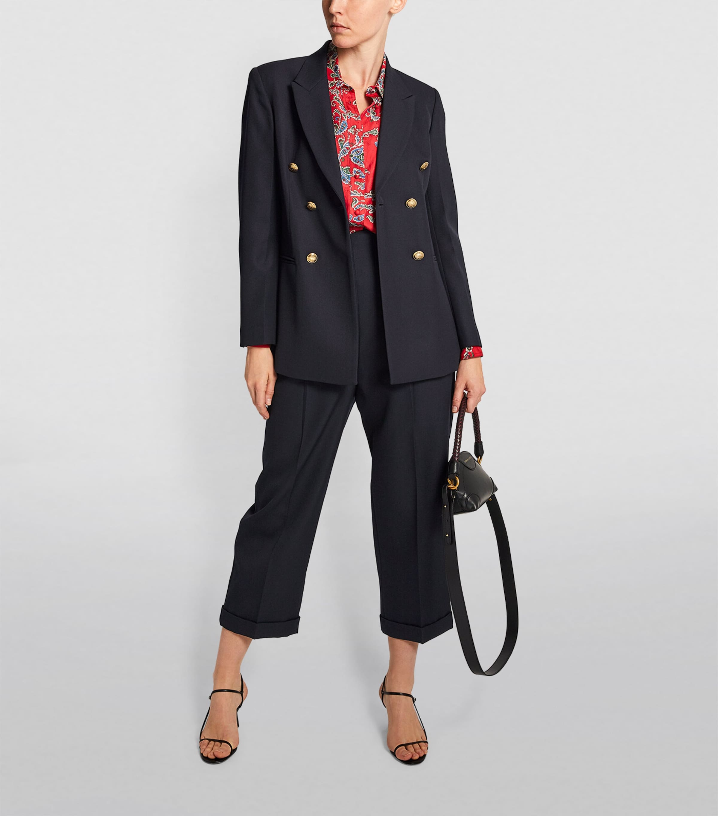 Double-Breasted Blazer NAVY BLUE Image 2