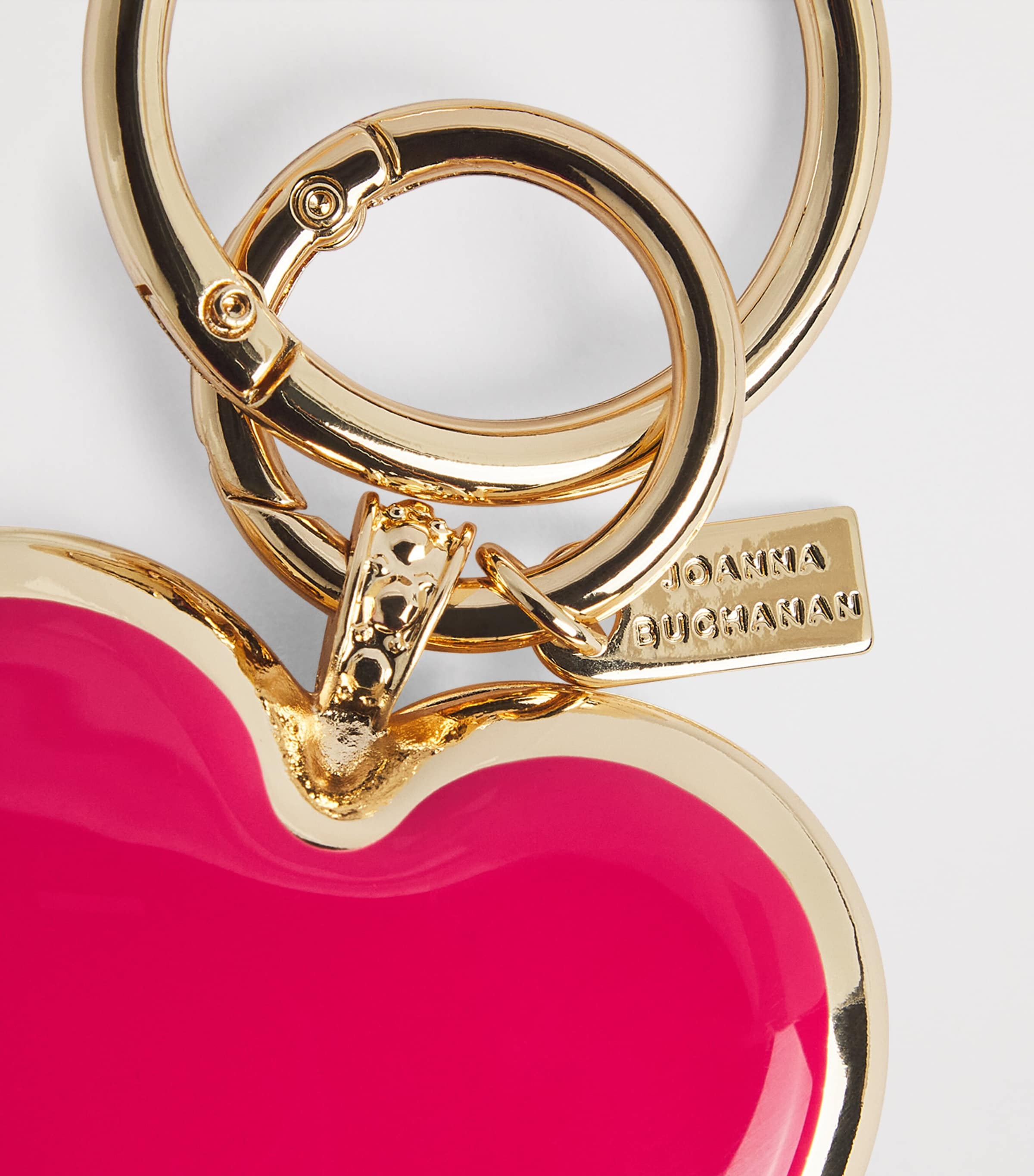 Joanna Buchanan Heart Bag Charm Pink Image 2