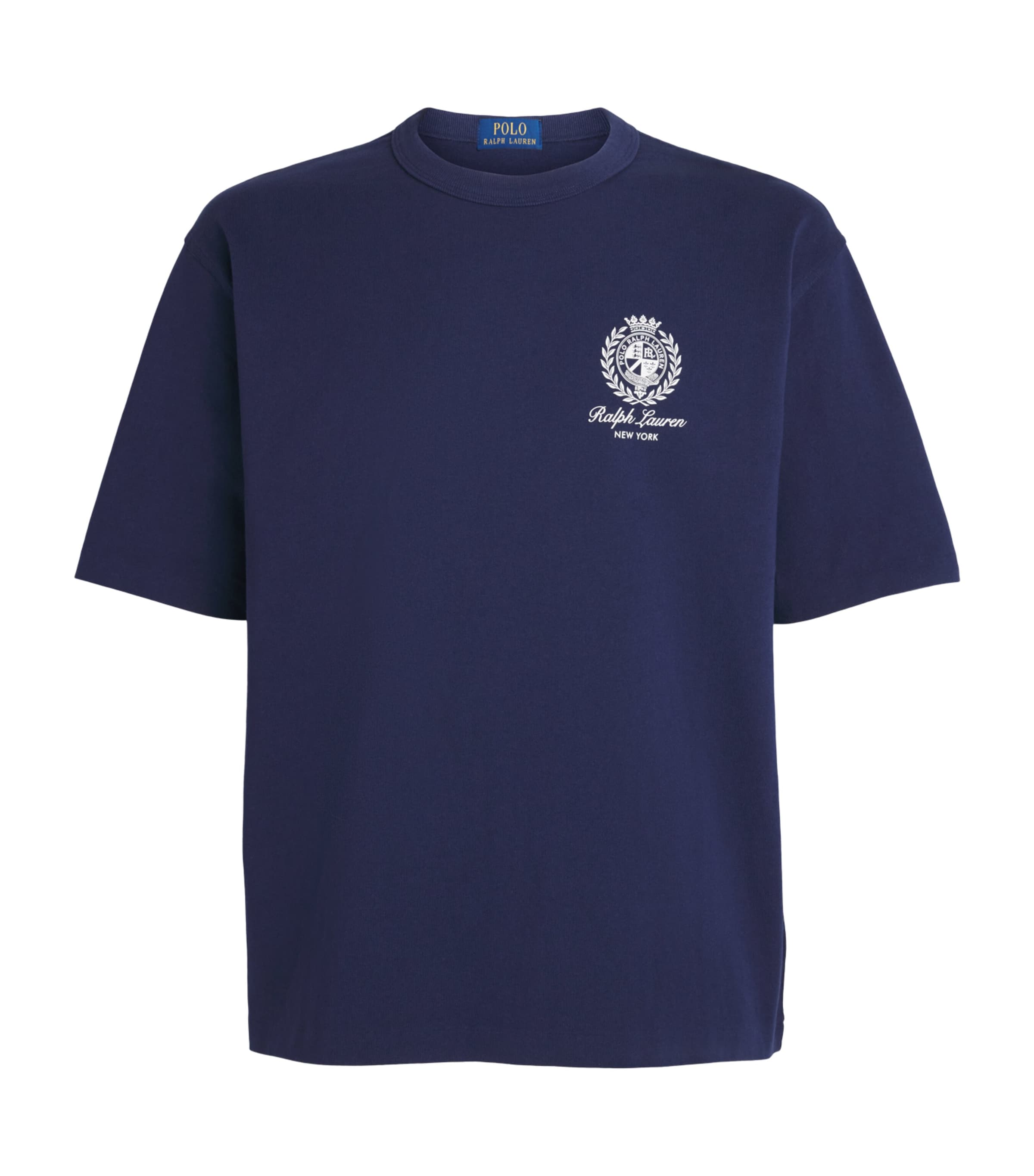 Polo Ralph Lauren Navy Cotton Logo Crest T-Shirt | Harrods US