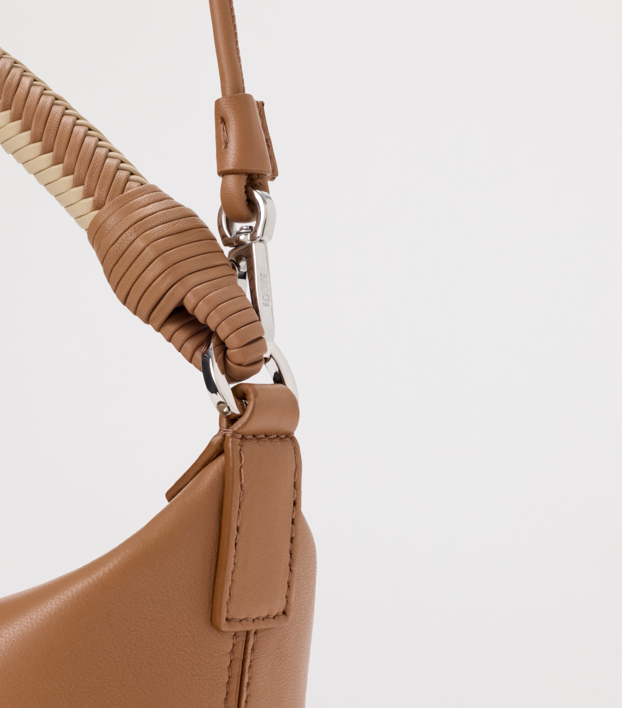 LOEWE Nappa Leather Cala Top-Handle Bag Mocha/beige Image 12
