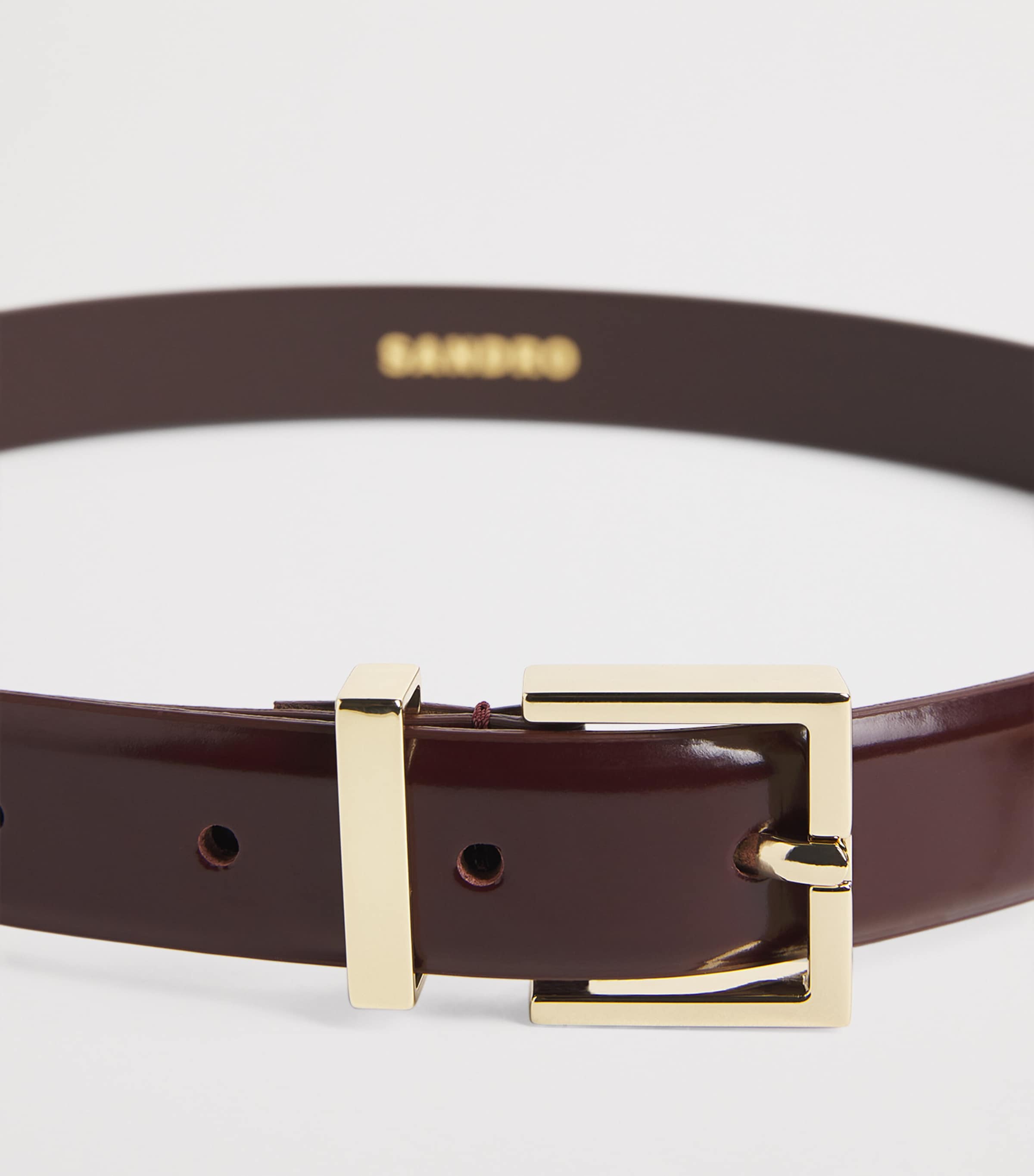 Leather Belt BORDEAUX Image 5