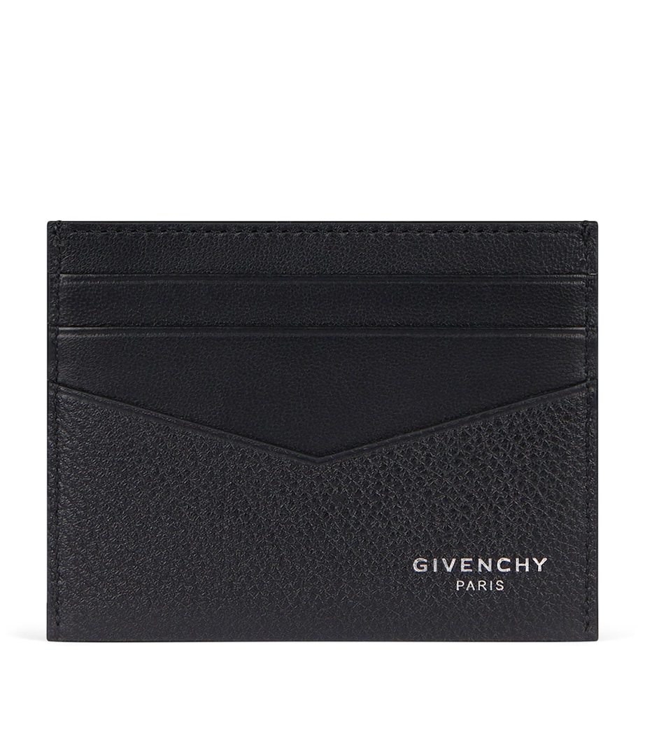 Leather 2X3CC Card Holder BLACK Image 1