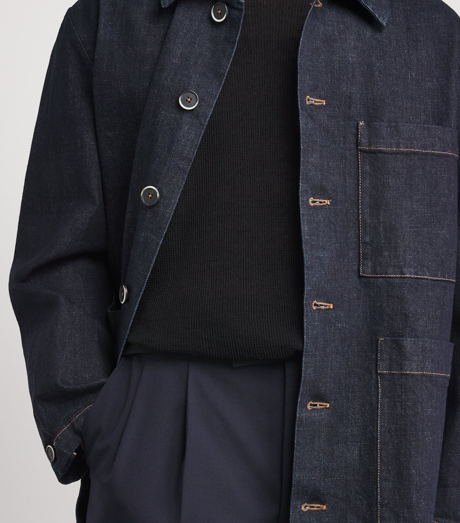 Linen-Cotton T-Shirt 590 NERO Image 6