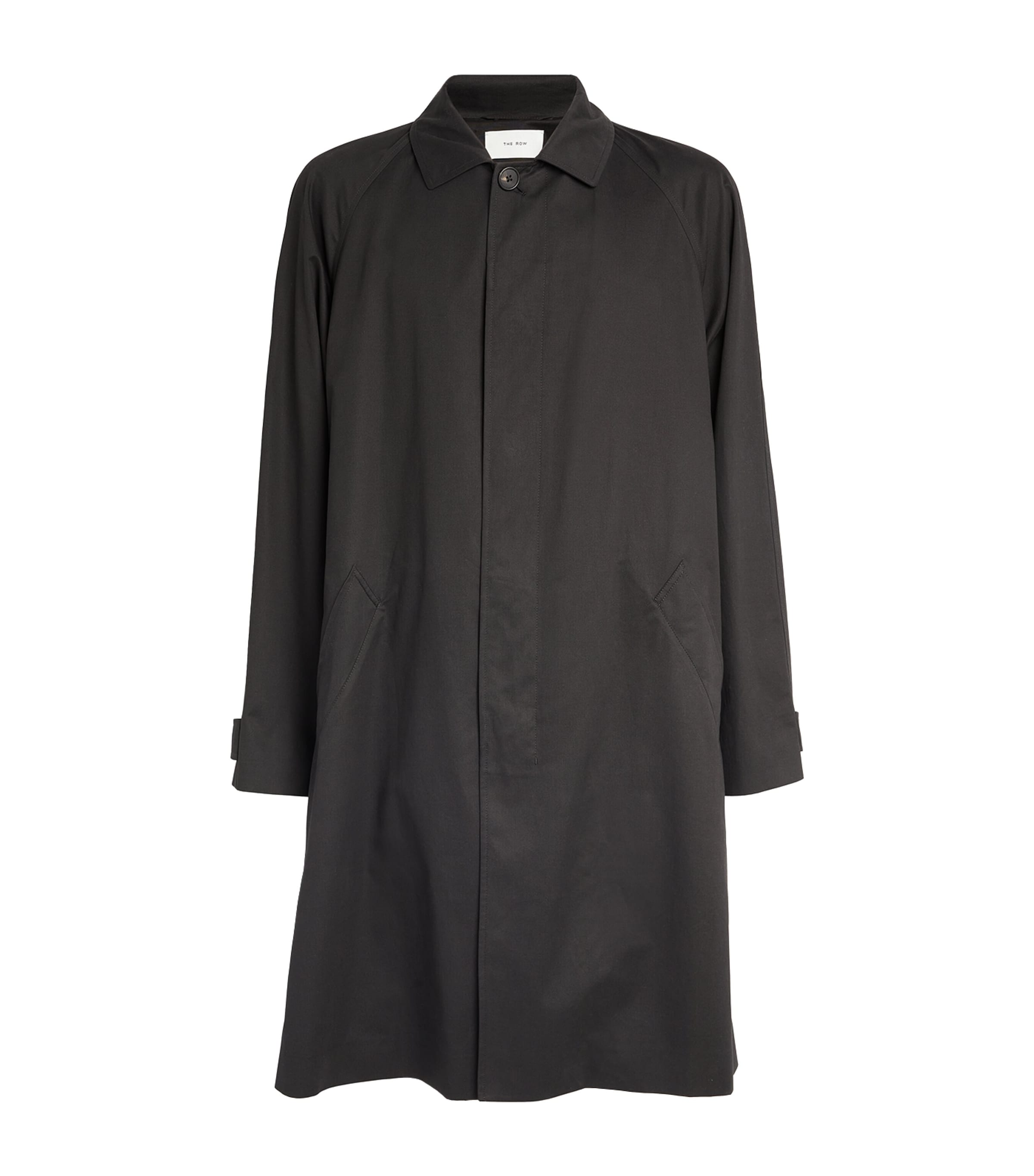 The Row Clayton Cotton-blend Coat In Black