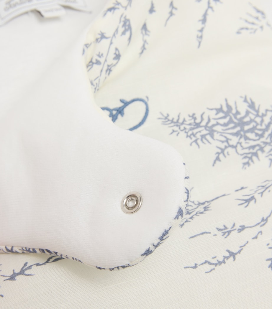 Linen-Cotton Embroidered Sleeping Bag 50BLEU CHAMBRAY Image 3