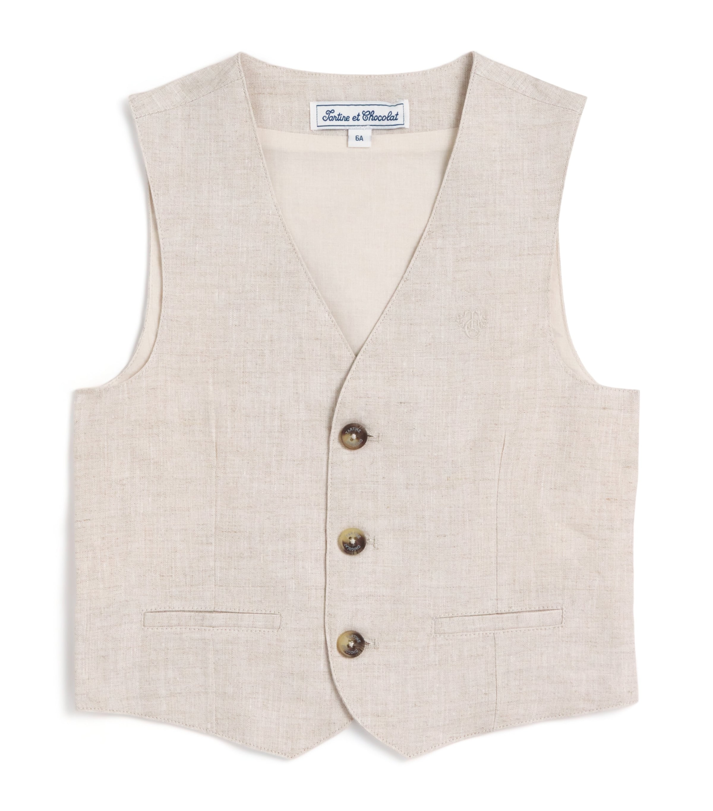 Linen Waistcoat (5-12 Years) 17SABLE Image 1