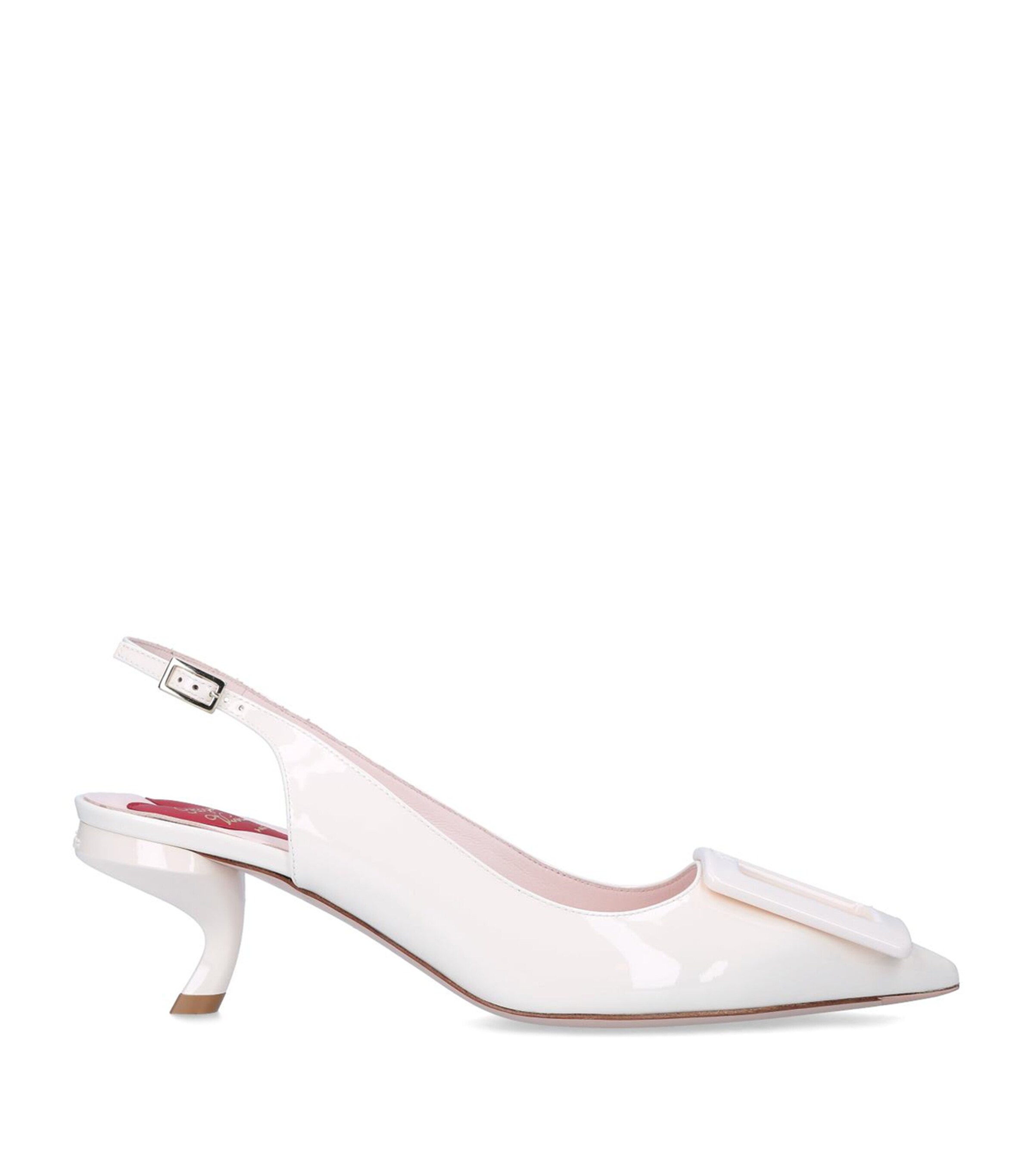 Roger Vivier Virgule Slingback Pumps 55 Bone Image 3