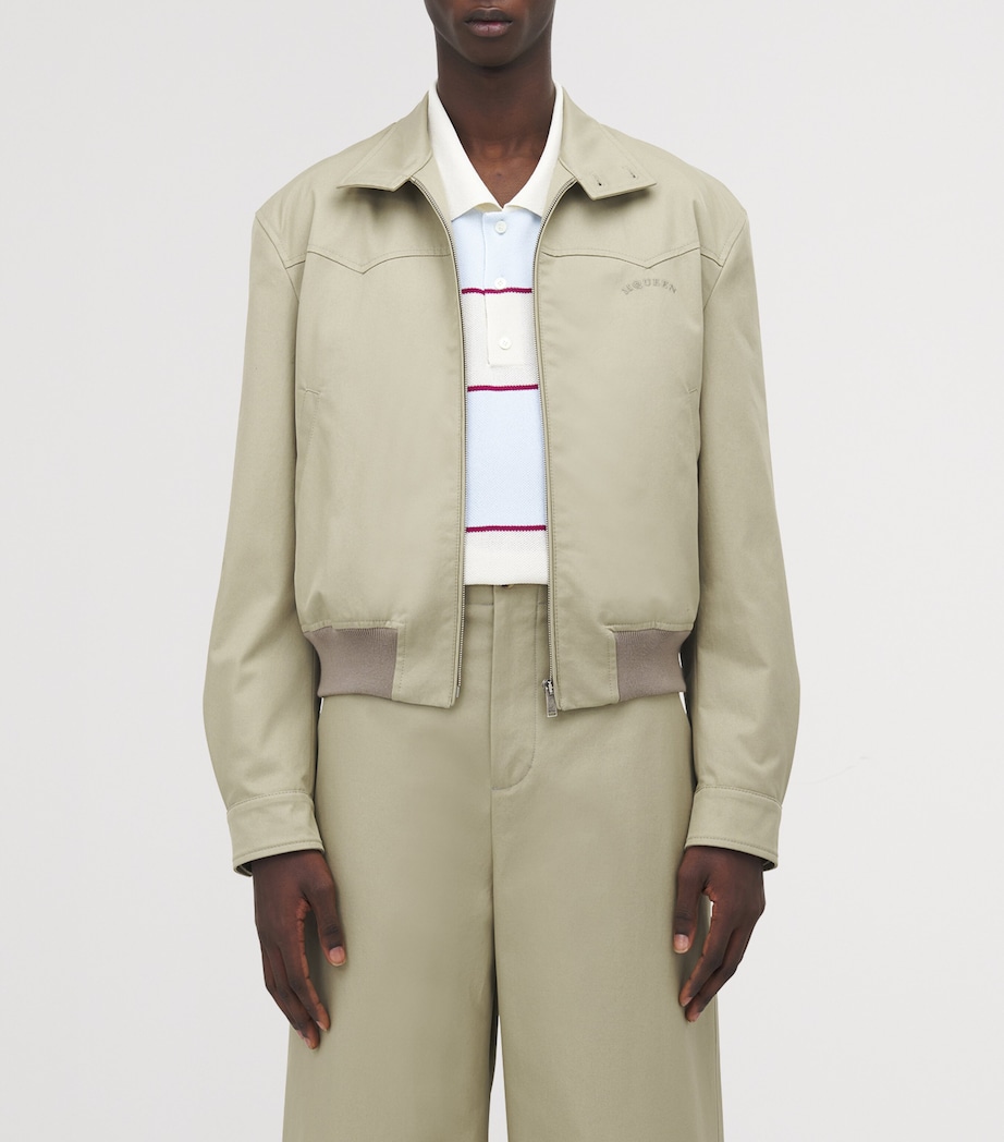 Cotton Cropped Harrington Jacket 2001 Image 6