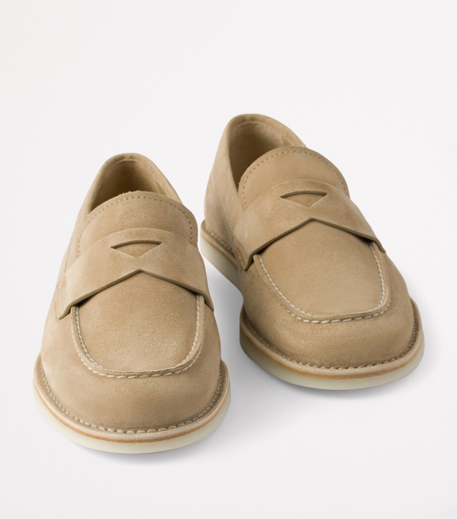 Suede Triangle Loafers F0379 Image 5
