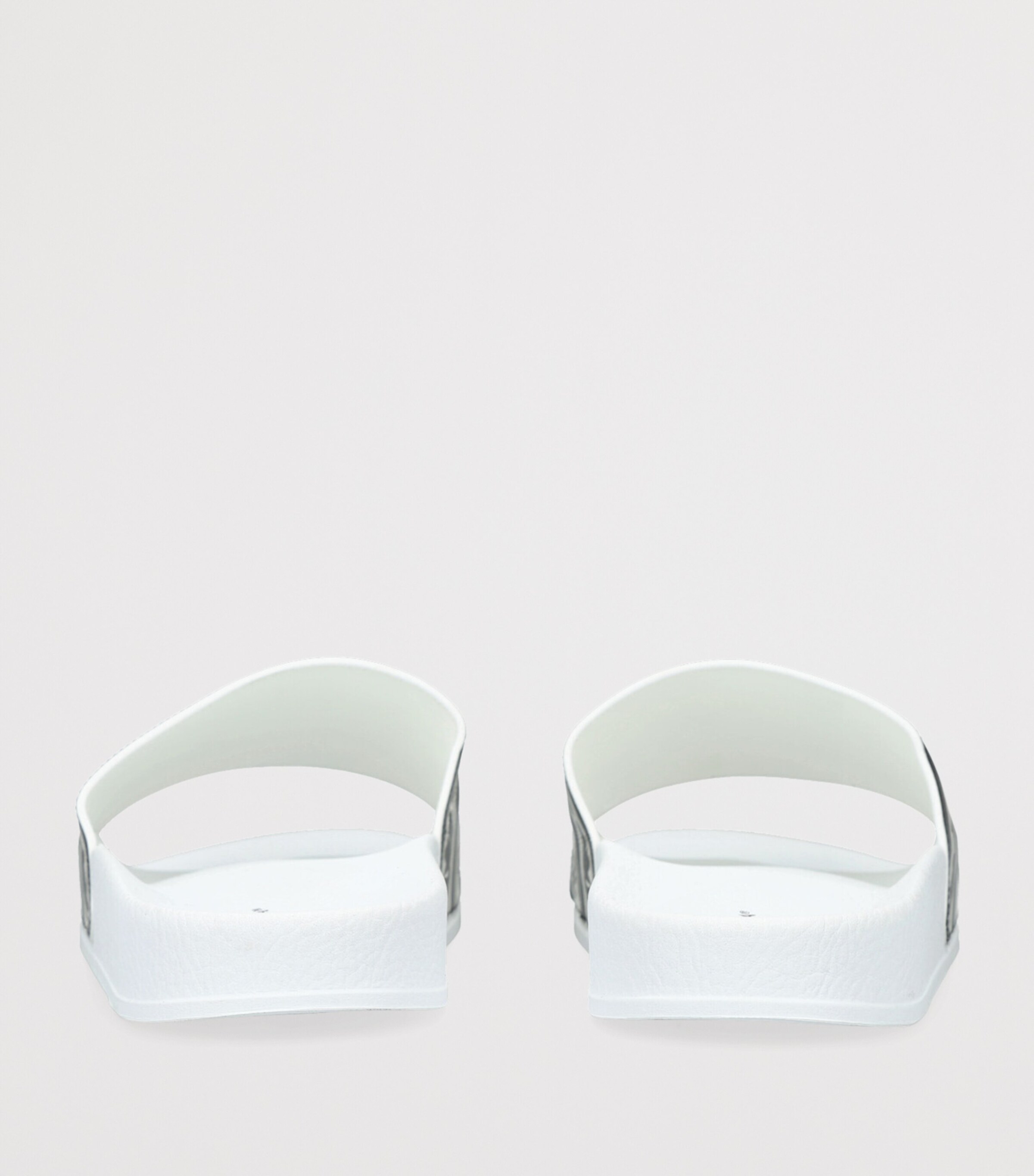 Dolce&Gabbana Kids Leather Majolica Slides White/blk Image 2