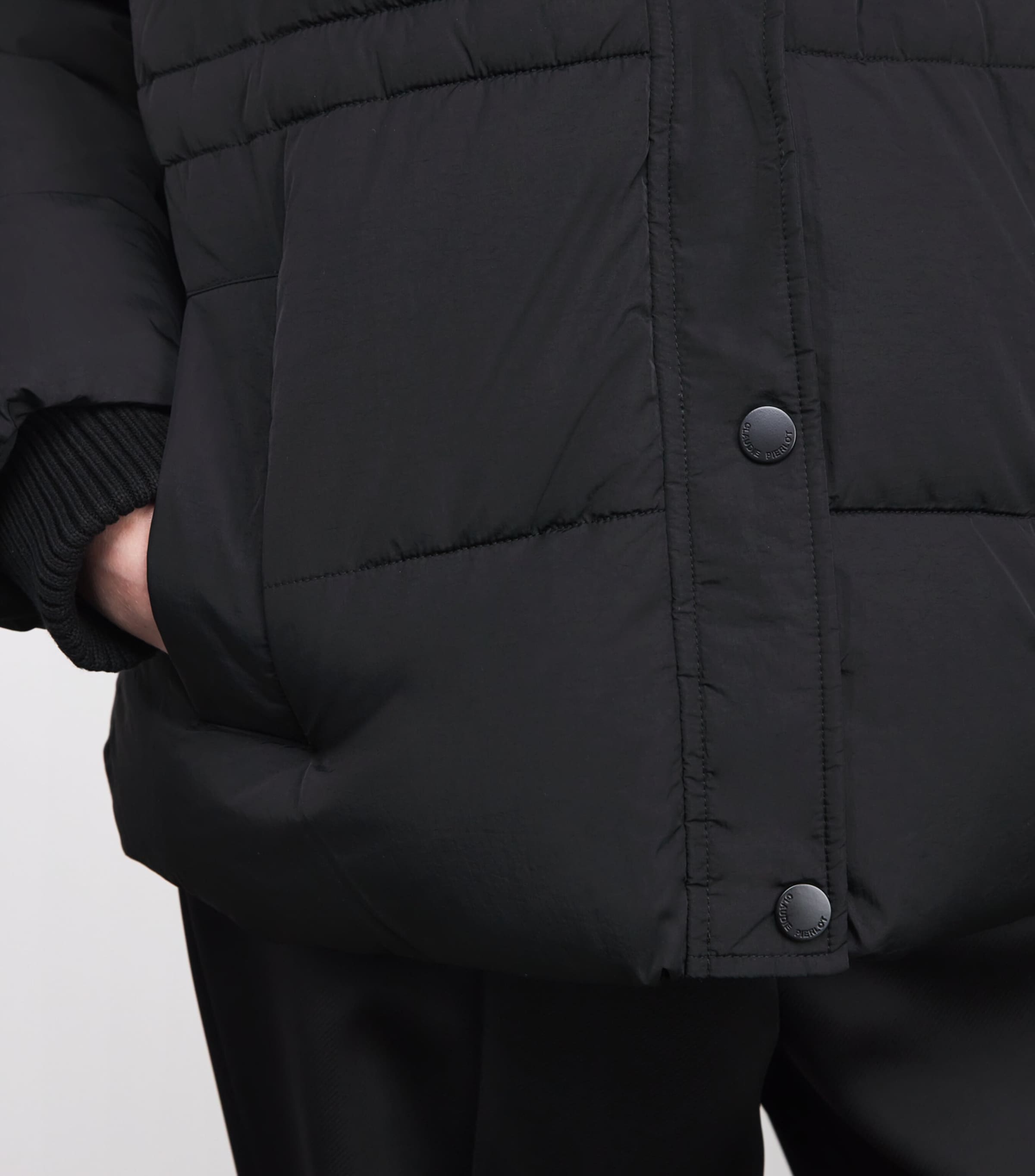 Padded Puffer Jacket BLACK Image 6