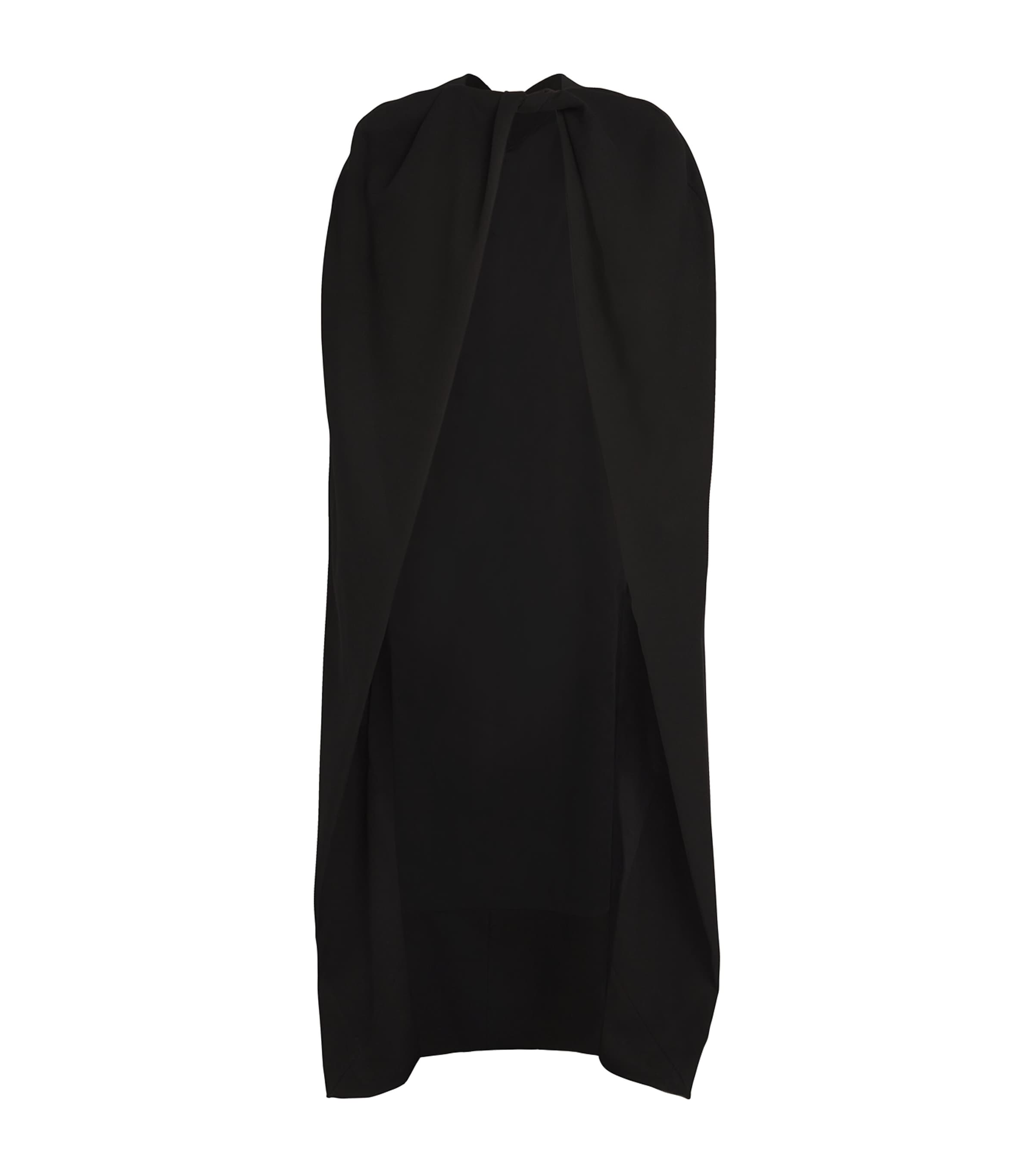 Shop Rick Owens Wool Longline Cape In Black