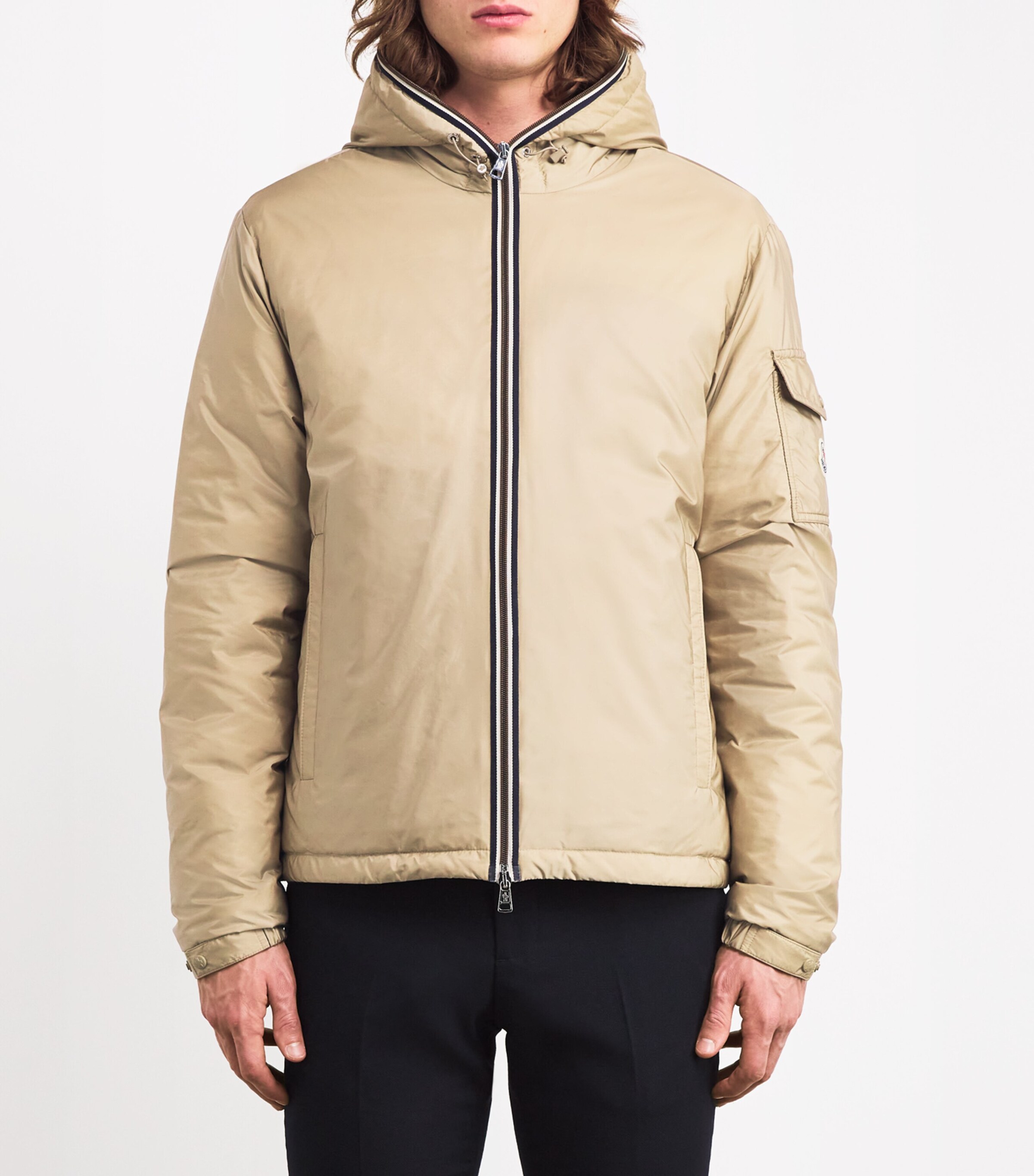 ★Moncler★EVETTES フード付きダウンジャケット Sand Beige Evettes Hooded Short Down Jacket - Short Down