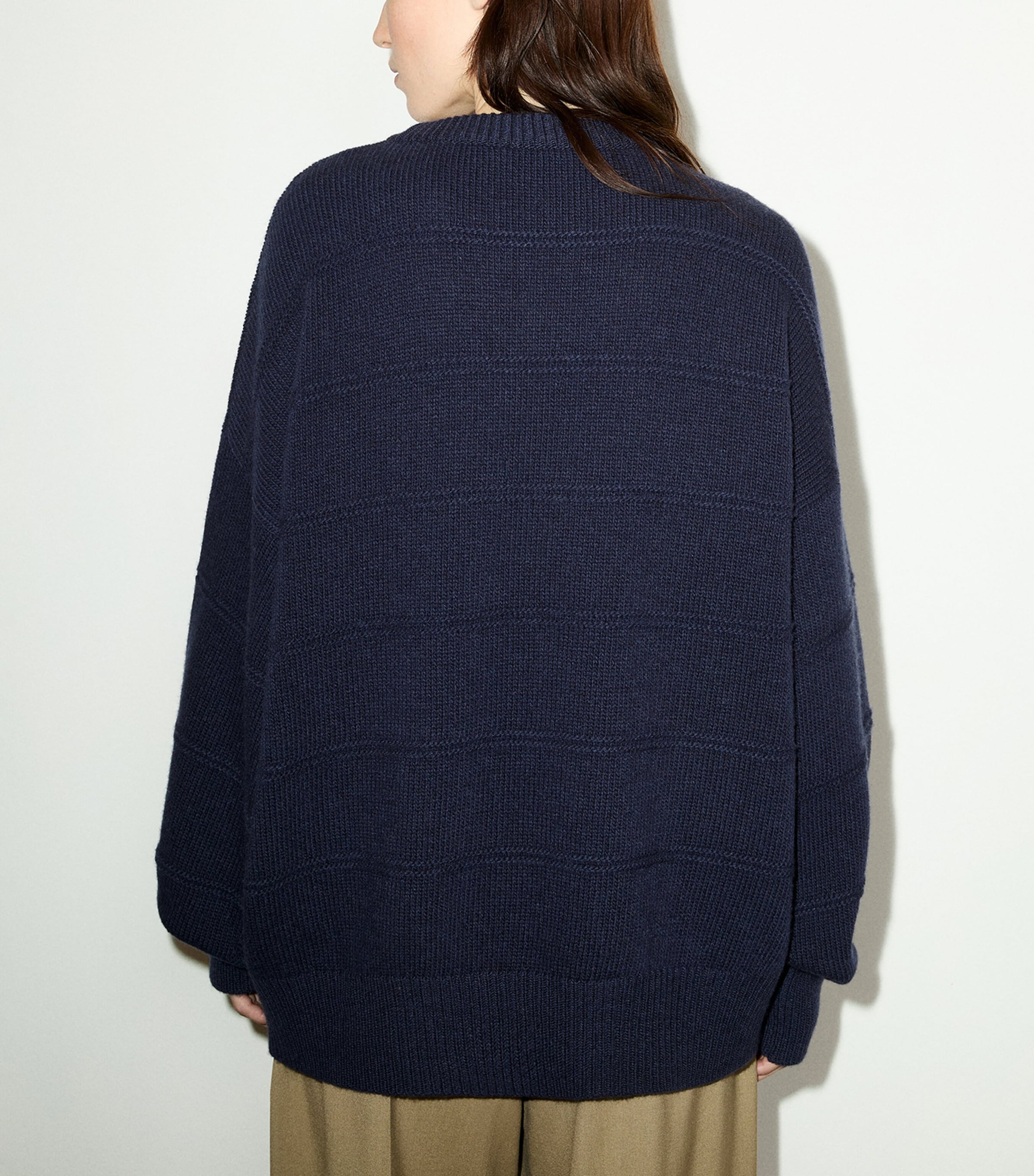 MAX&Co. Womens Virgin Wool Sweater Navy Image 3
