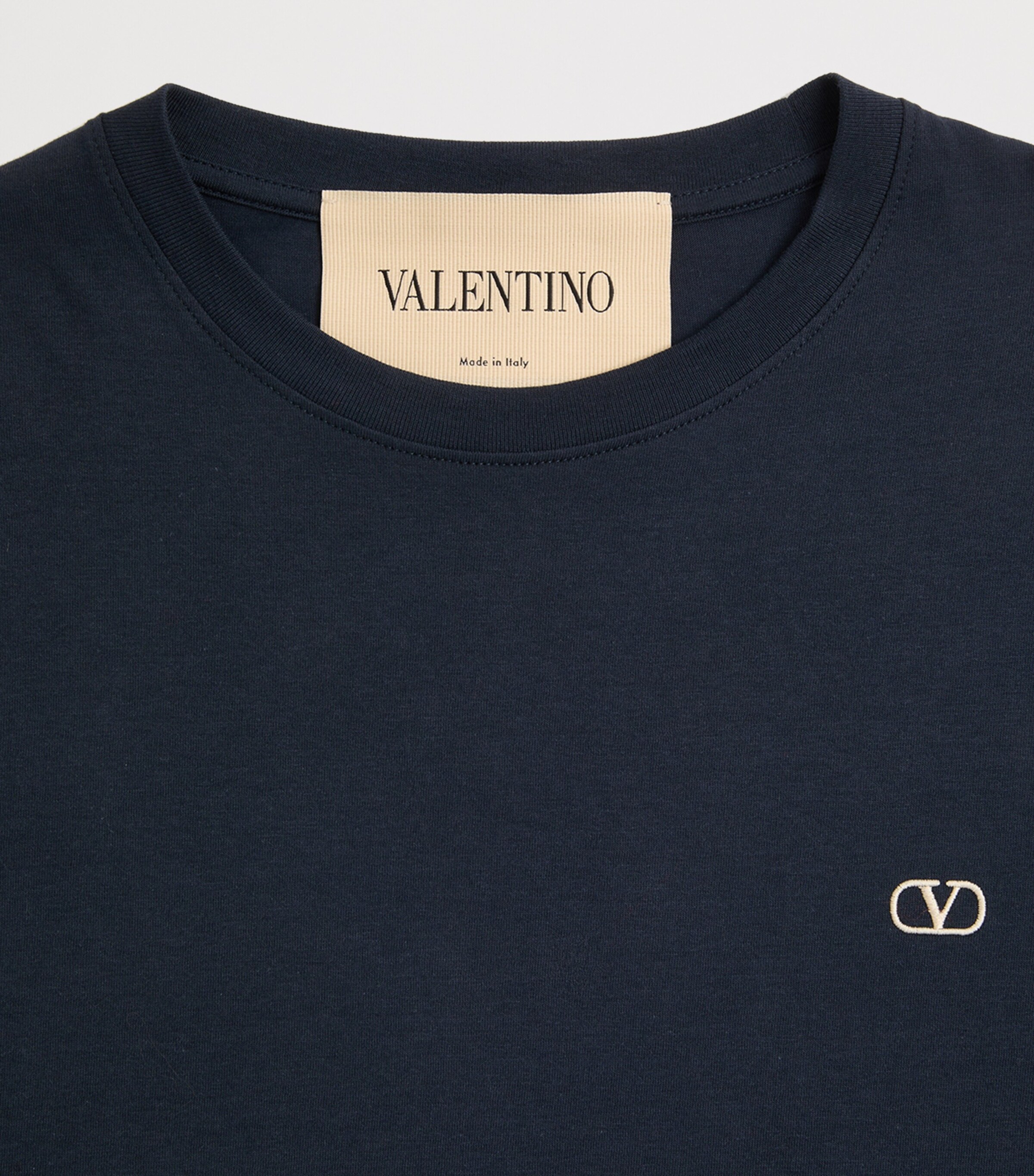Valentino Mens Cotton VLogo T-Shirt Image 7