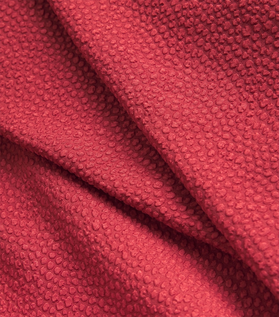 Jacquard Tati Midi Dress CARMINE Image 5