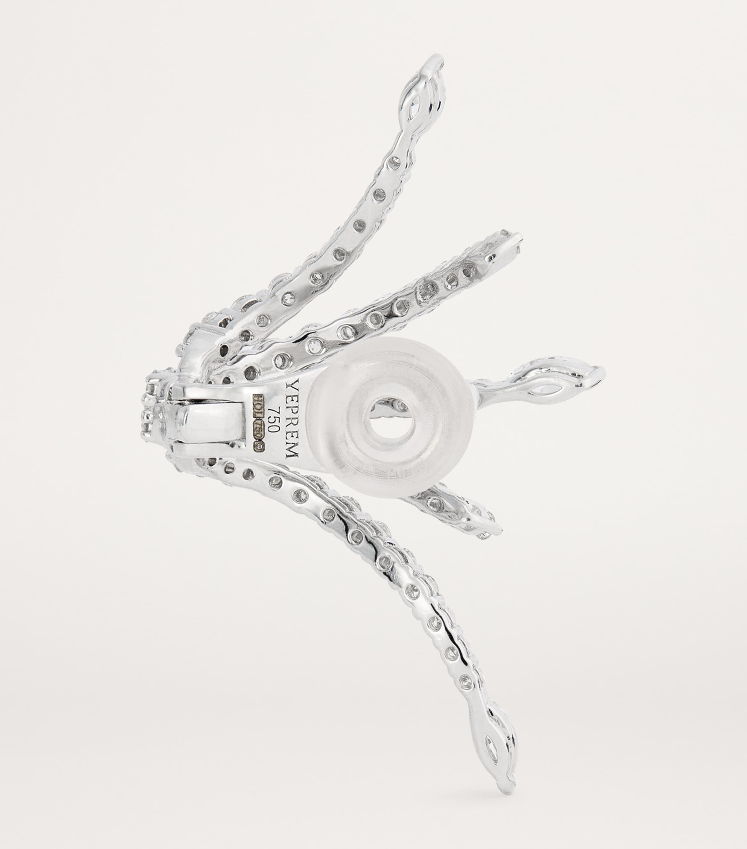 Yeprem White Gold and Diamond Whisper Ear Cuff White Gold Image 3