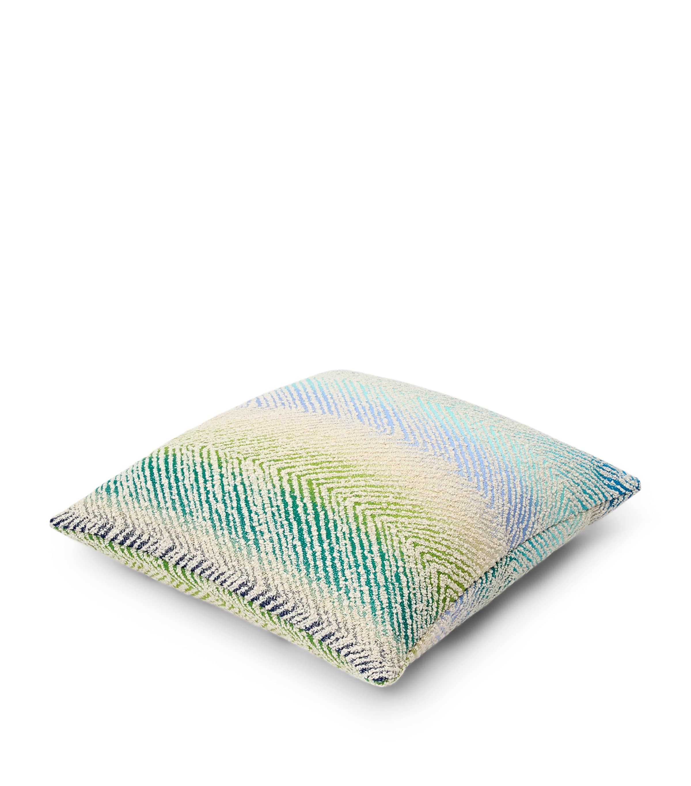 Missoni Home Zigzag Cushion (45cm x 45cm) Turquoise Multicolor Image 2