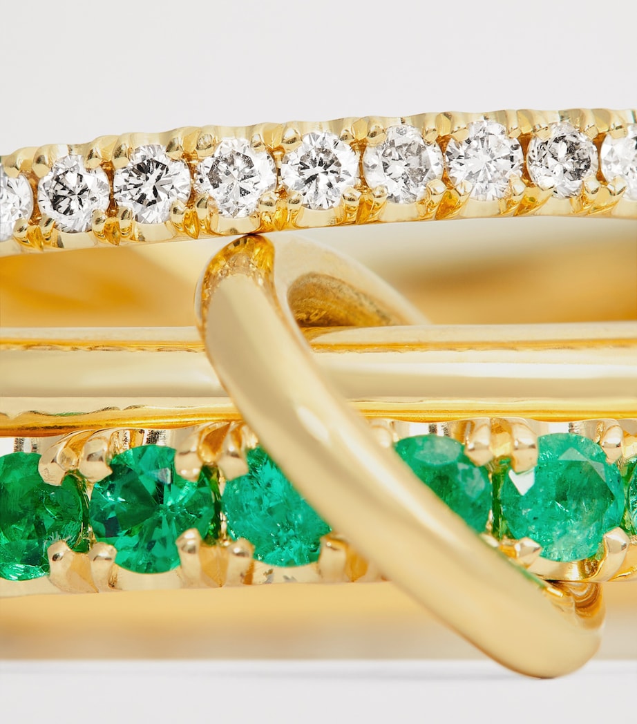 Yellow Gold, Emerald and Diamond Norah Ring YELLOW GOLD Image 5
