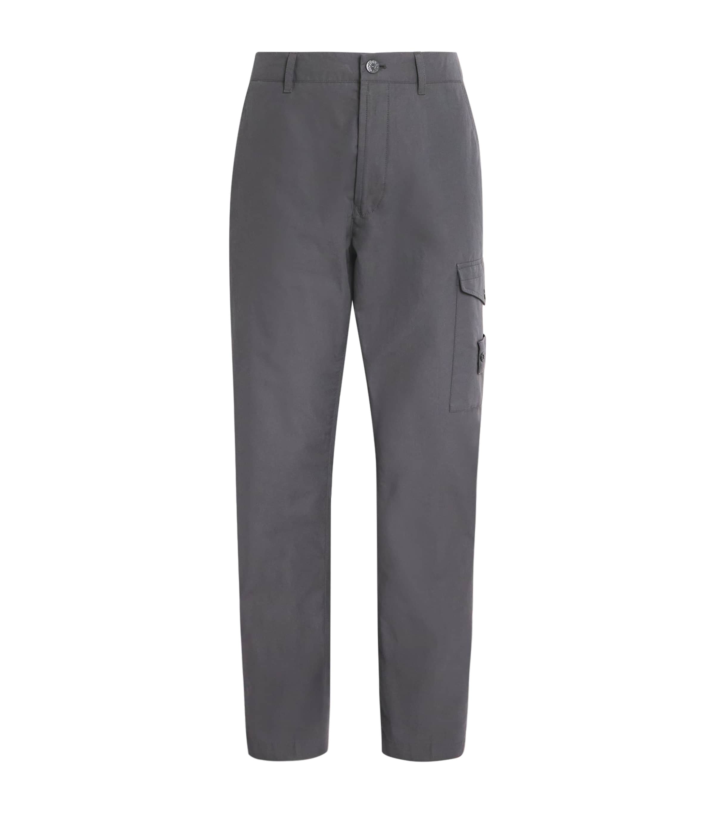 Stone Island Water-resistant Coated Sweatpants In Gray