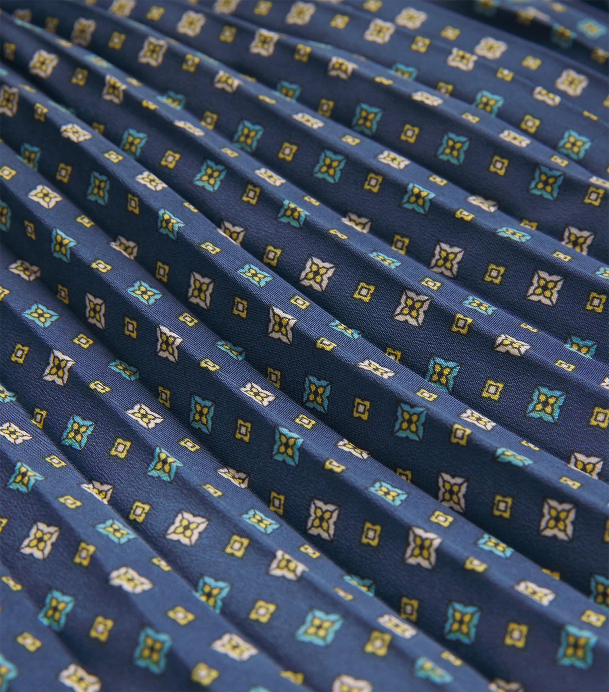 Pleated Ruffle Maxi Skirt DARK PRINT Image 5