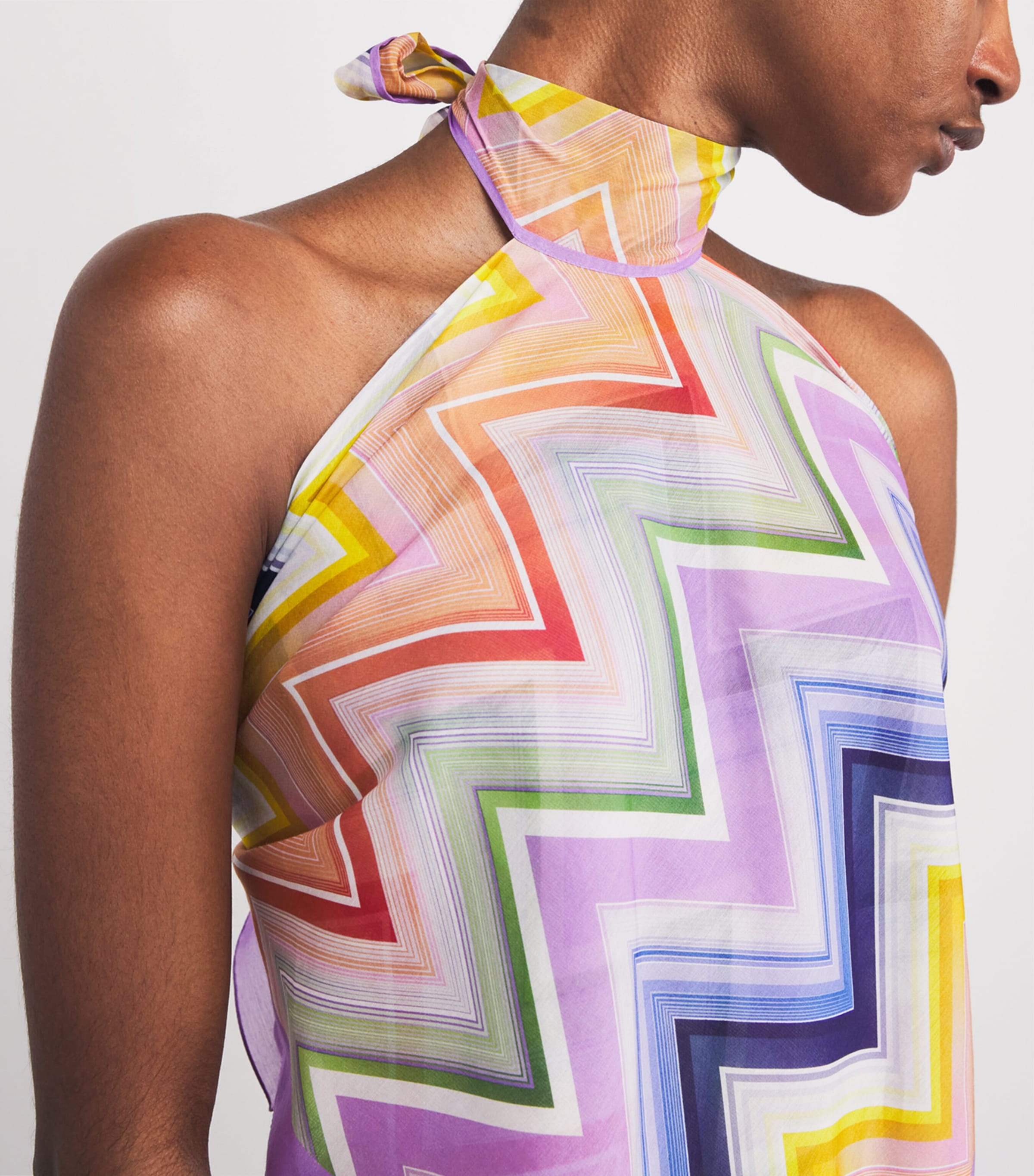 Cotton-Silk Scarf Top 3 Image 5