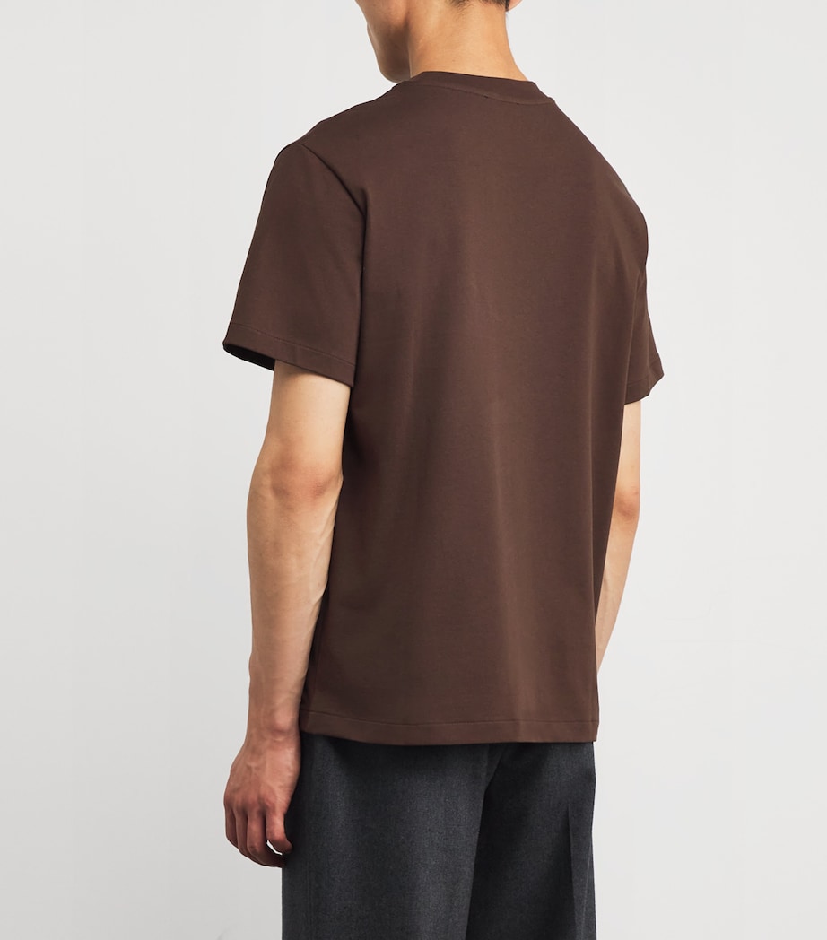 Cotton Logo T-Shirt TCA ECRU BROWN Image 4