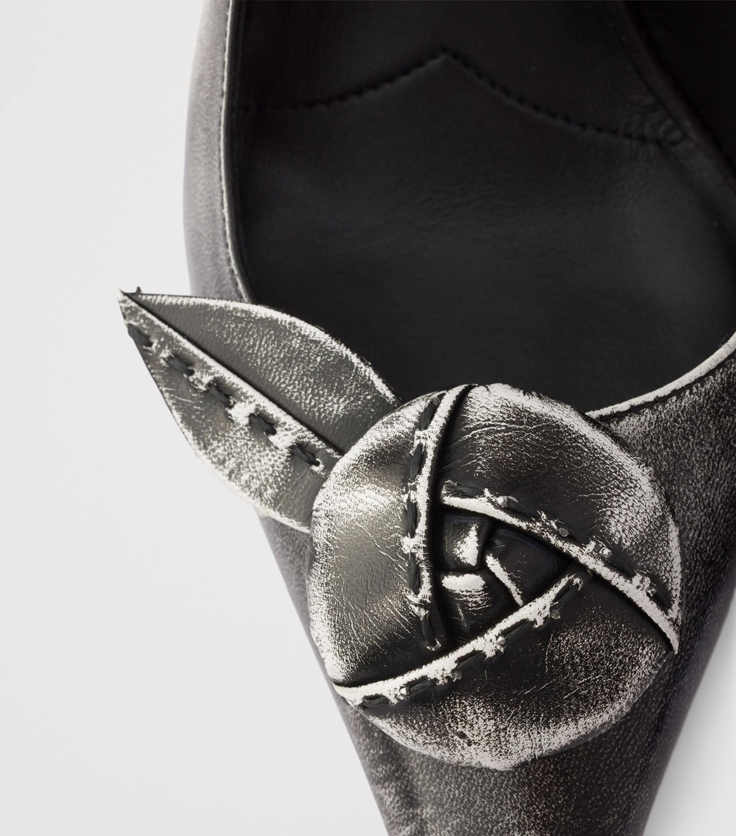 Prada Leather Bow-Detail Slingback Pumps 90 White Image 5