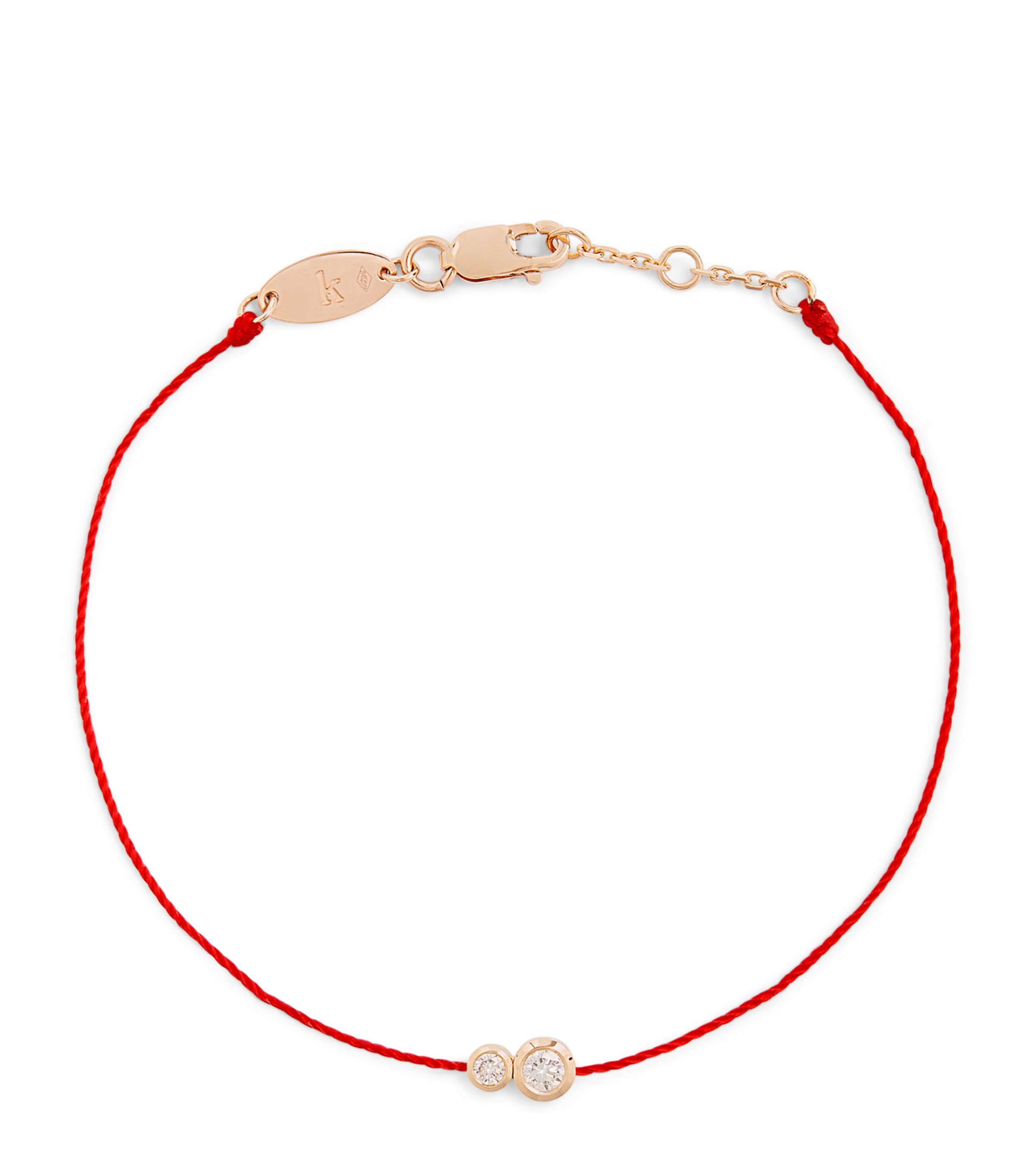 Redline Rose Gold And Diamond Infinite Double Bracelet