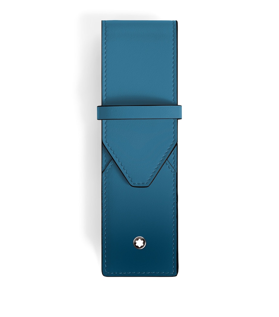 Leather Meisterstück 2-Pen Pouch SMOKEY BLUE Image 1