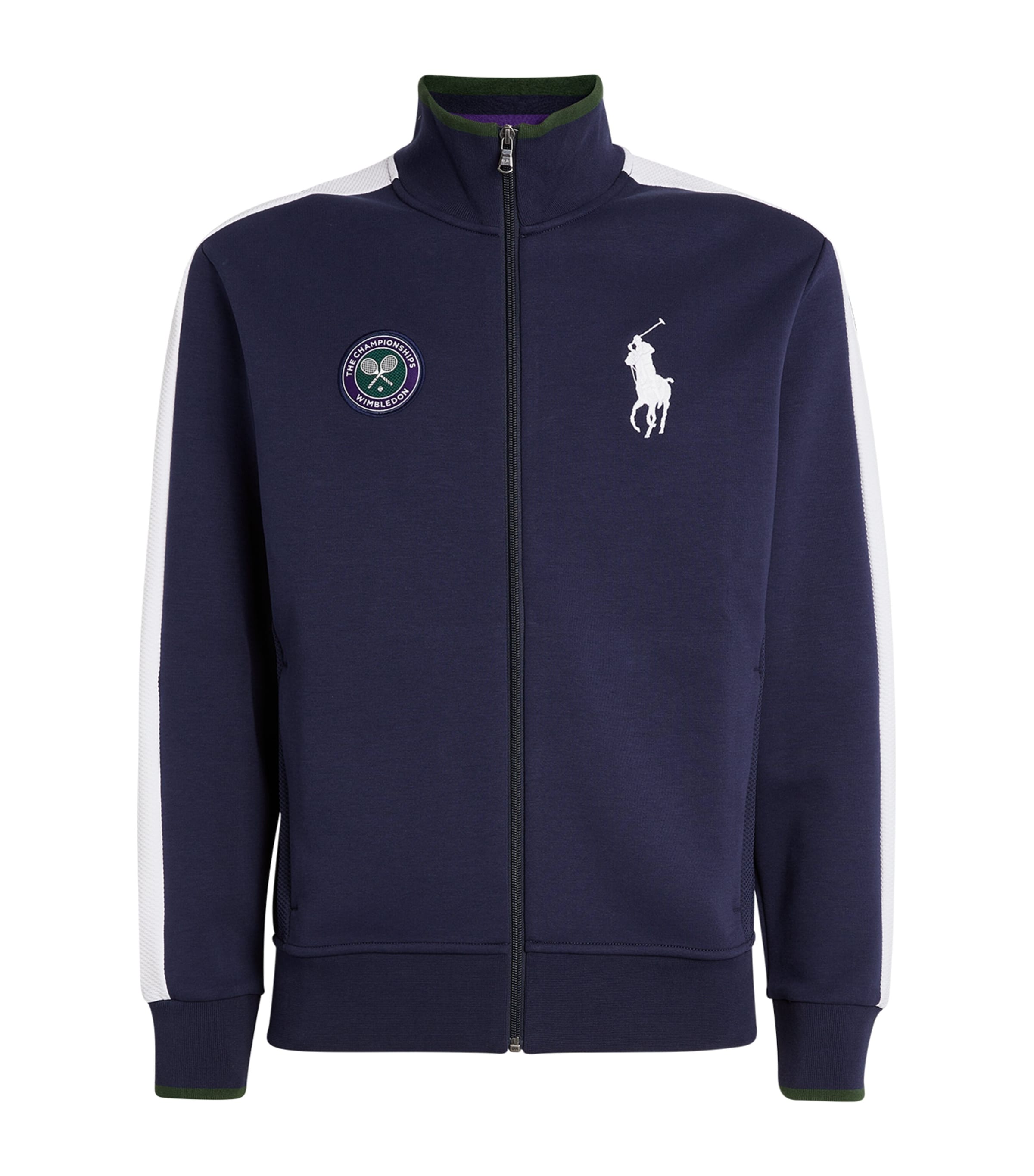RLX Ralph Lauren Mens x Wimbledon Track Jacket French Navy/ White Image 1