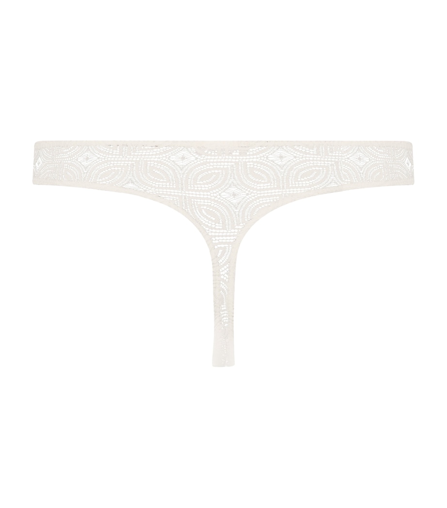 Crochet Ruby Thong MISTY WHITE Image 2