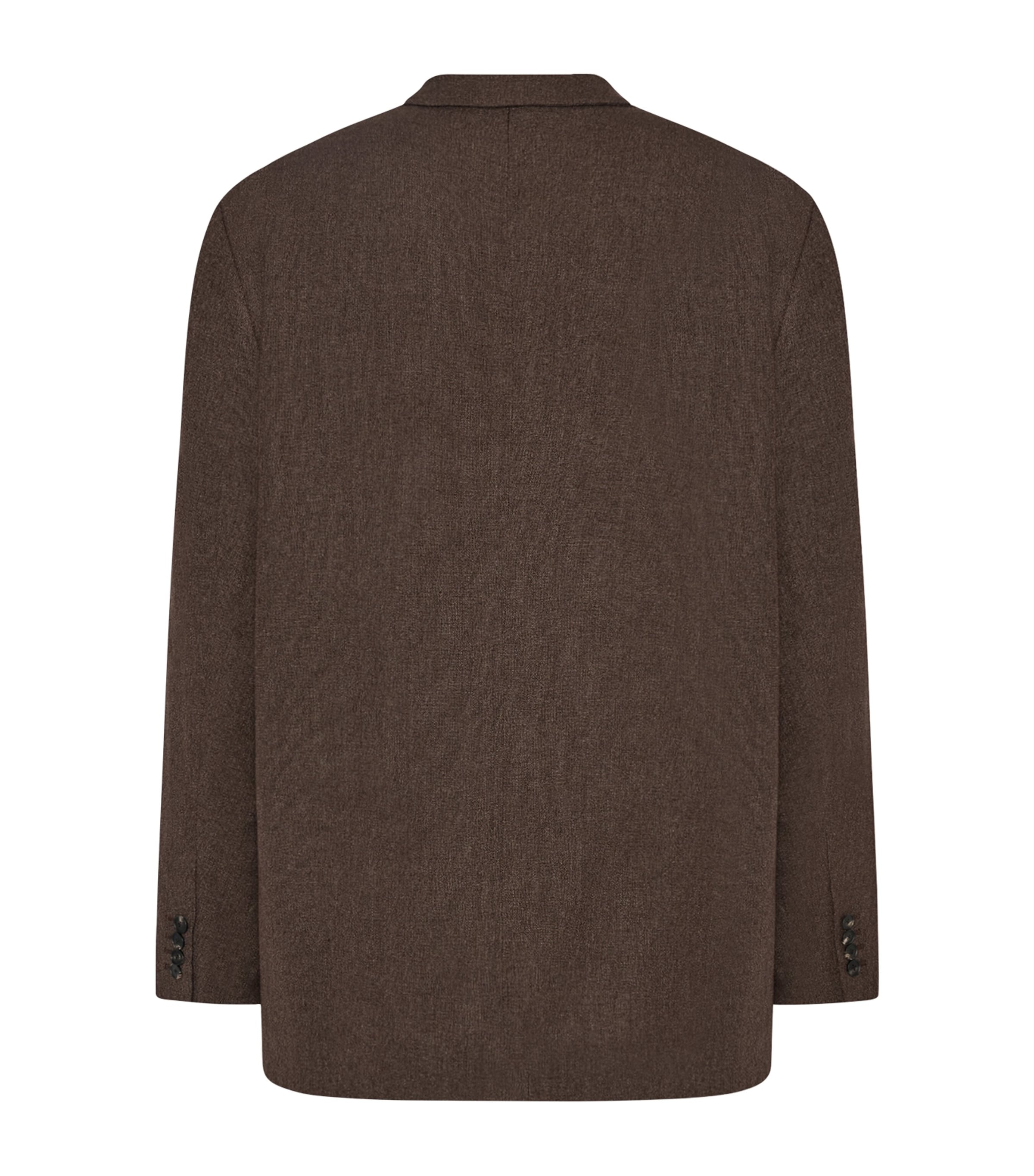 The Row Mens Petro Silk Blazer Ash Brown Image 2