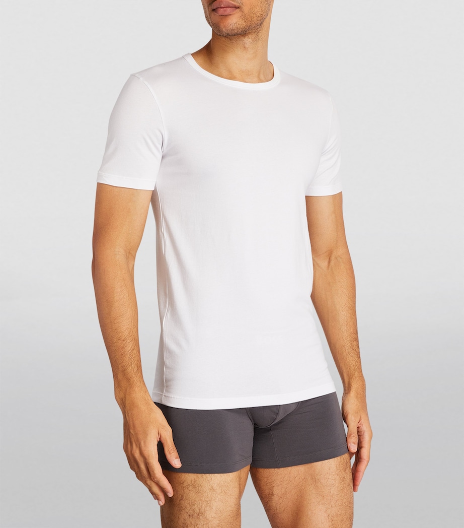 Cotton-Blend T-Shirt (Pack of 2) 100/WHITE Image 2