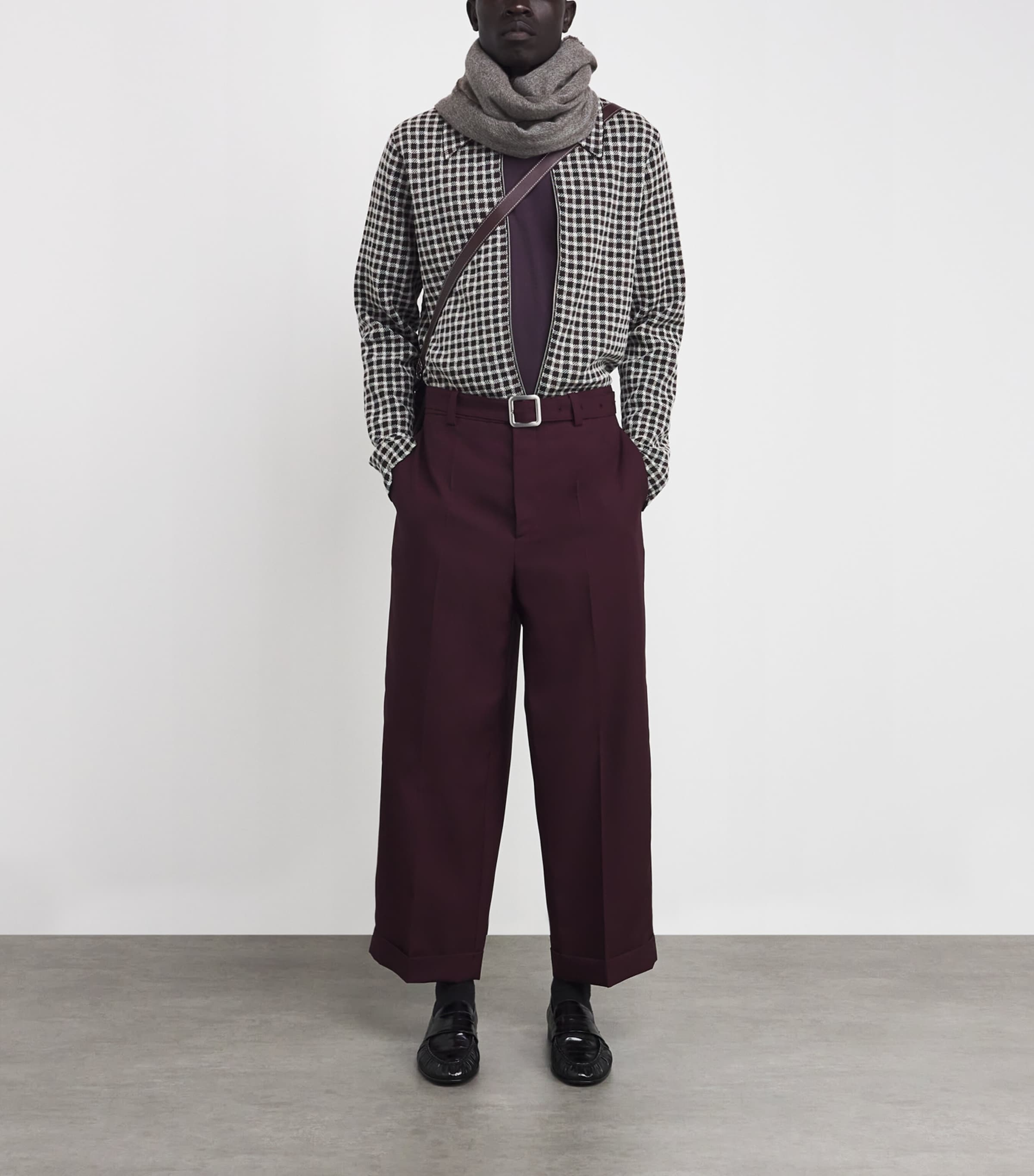 Cashmere Border Stole F6045 Image 2