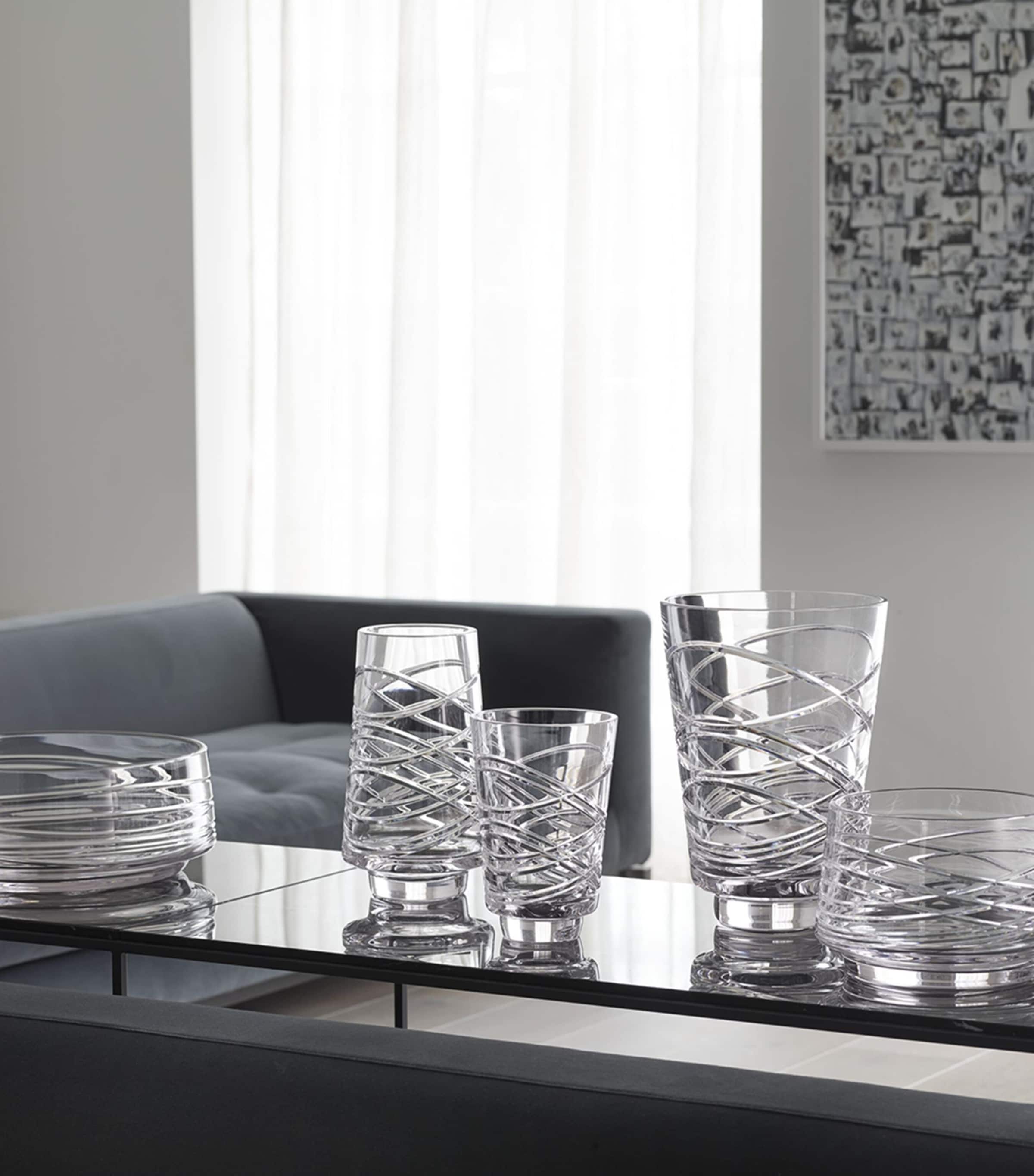 Crystal Aran Vase (25cm) CLEAR Image 2